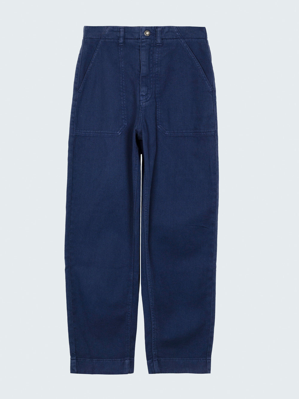 Organic Canvas Trouser in Blue - Yarrel