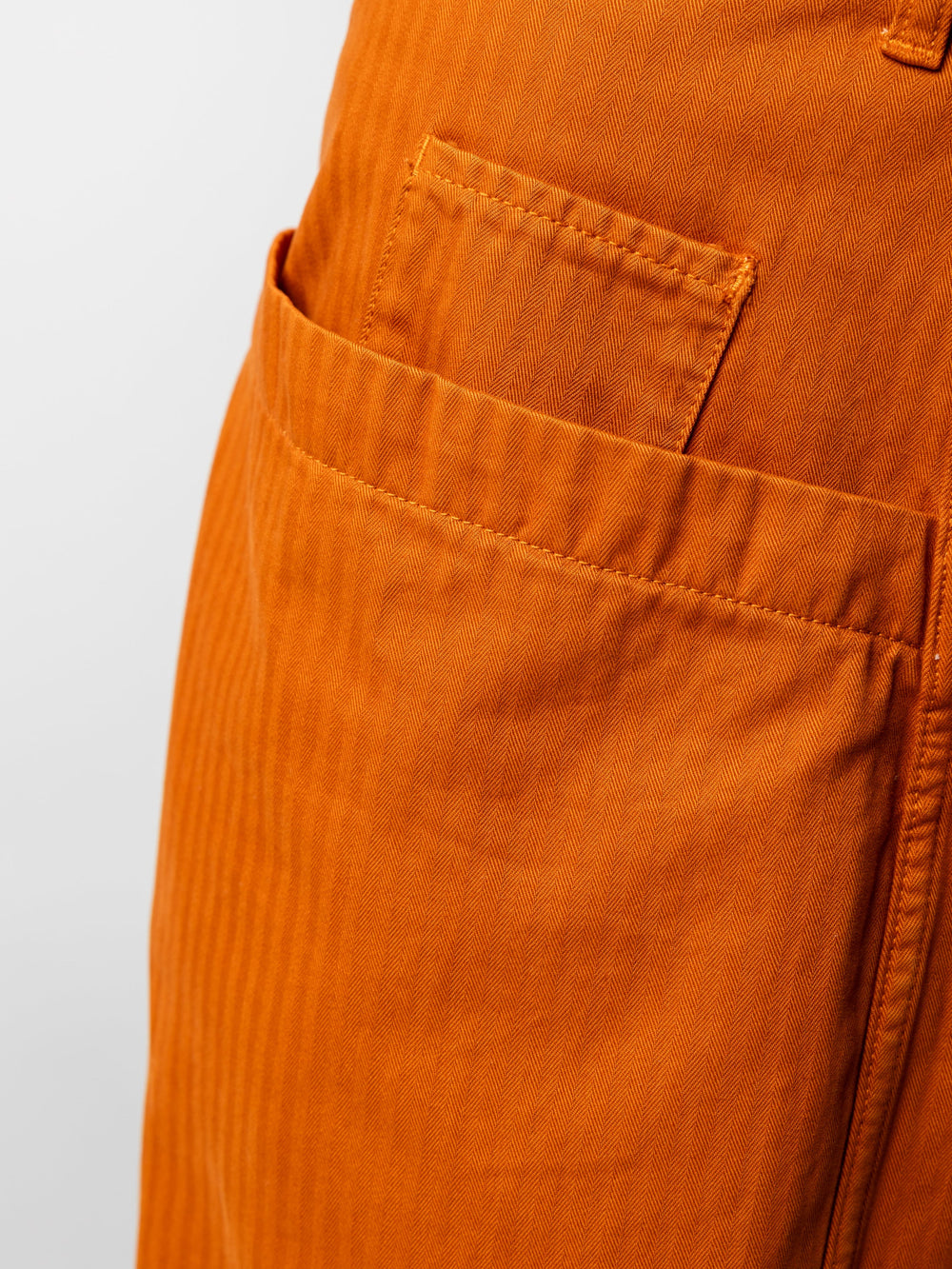 Organic Cotton Barrel Trouser in Copper - Croft