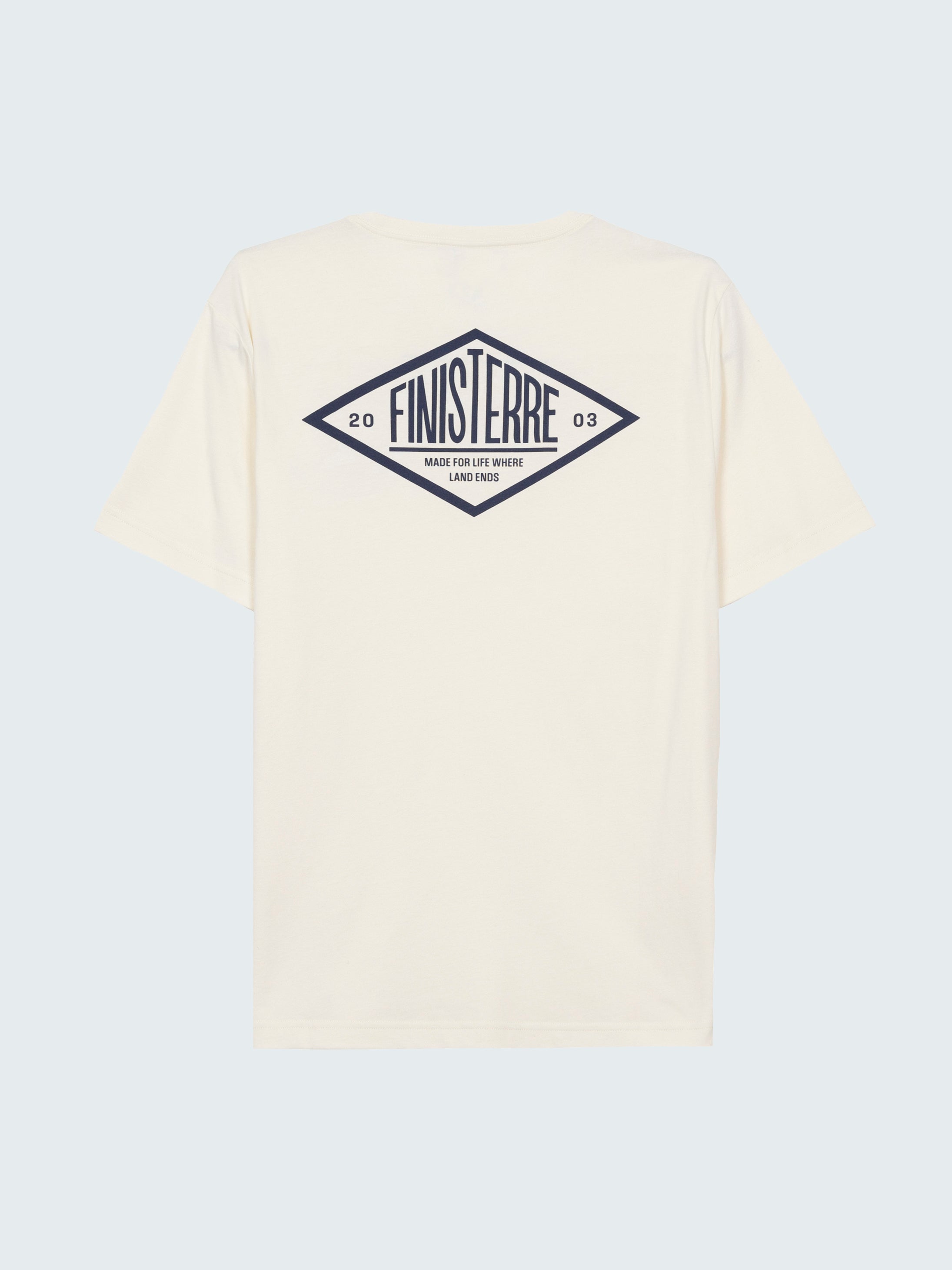Organic Cotton T-Shirt in Ecru - Diamond Type