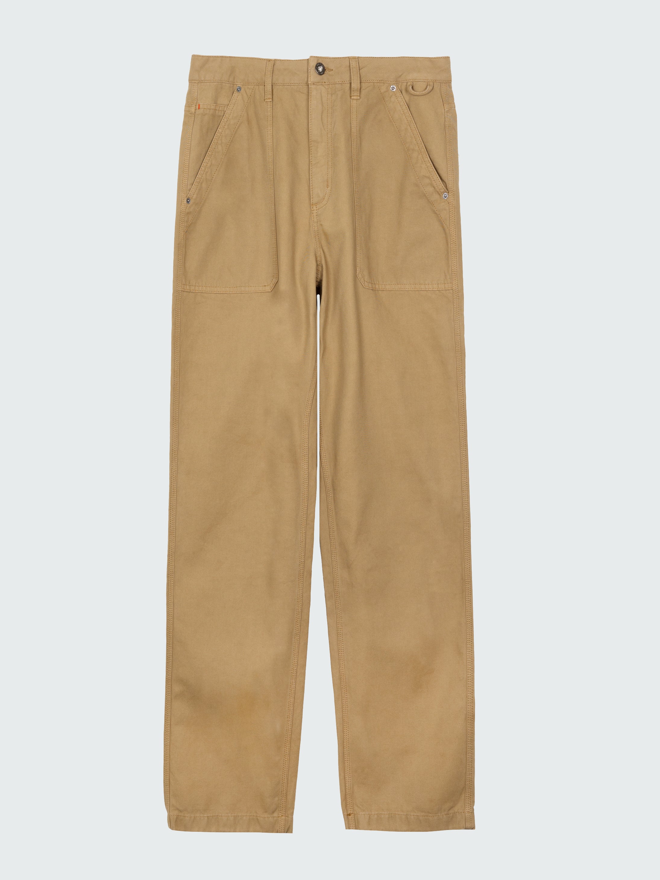Organic Cotton Basset Utility Trouser in Flint