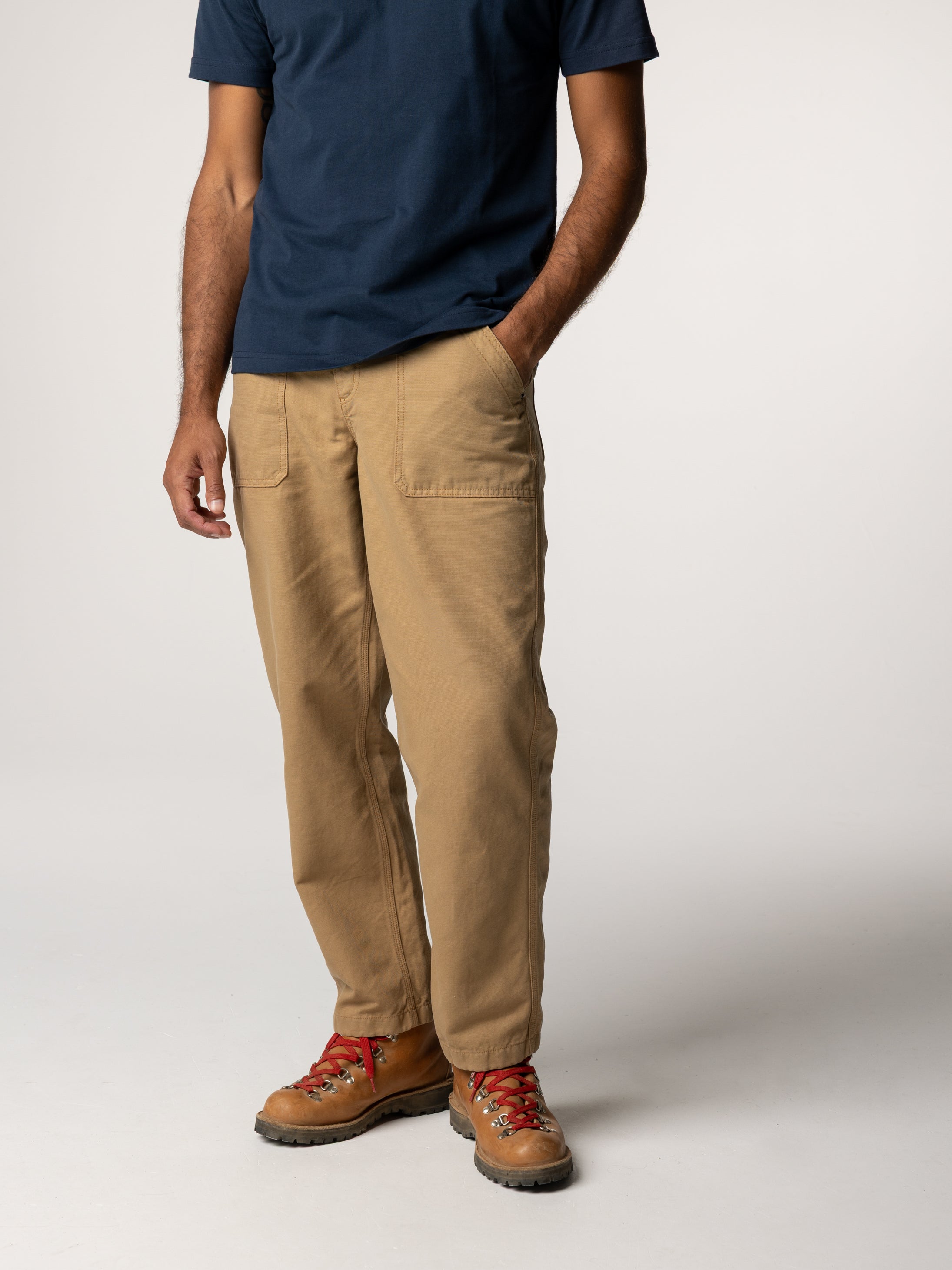 Organic Cotton Basset Utility Trouser in Flint