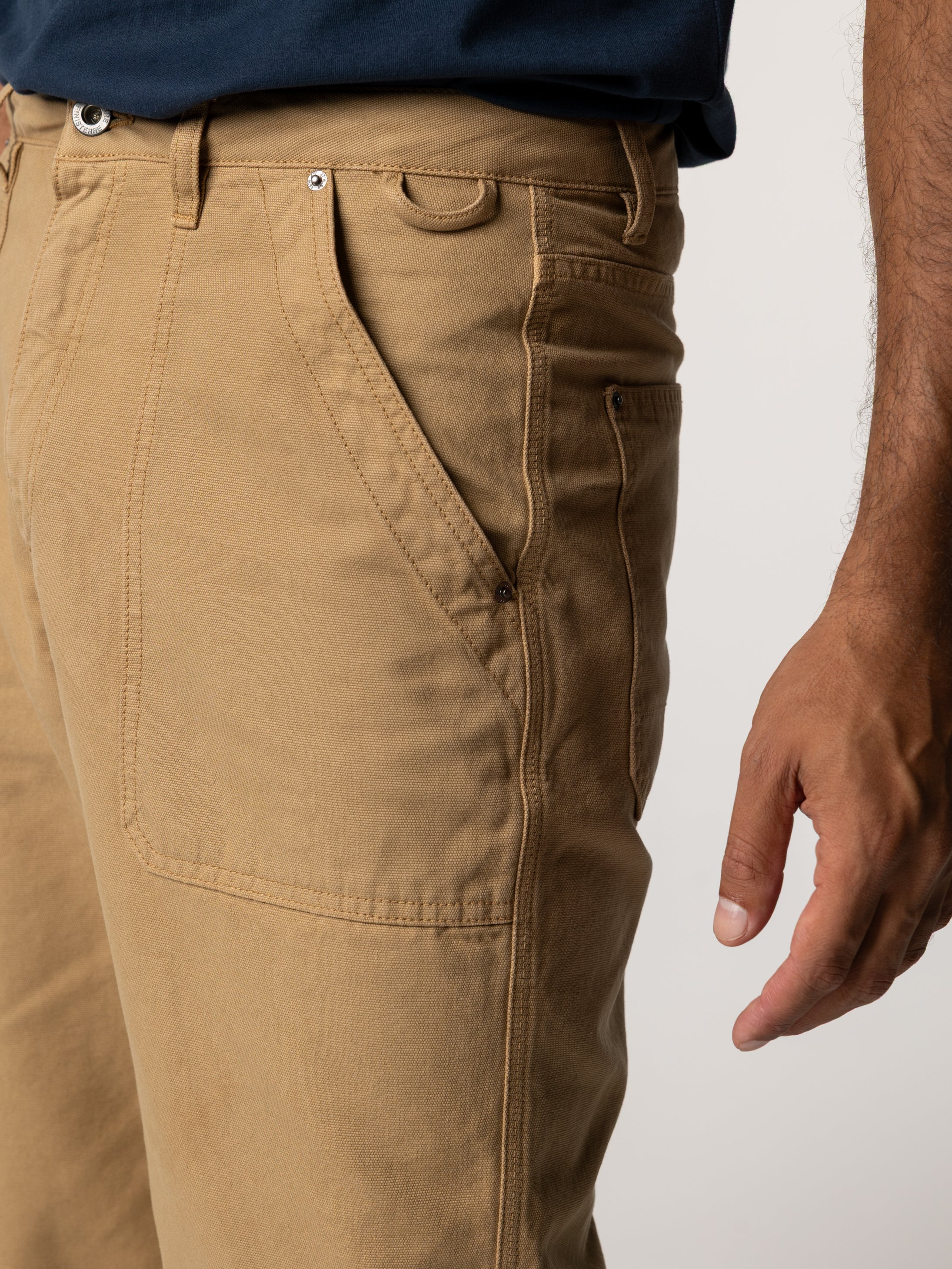 Organic Cotton Basset Utility Trouser in Flint