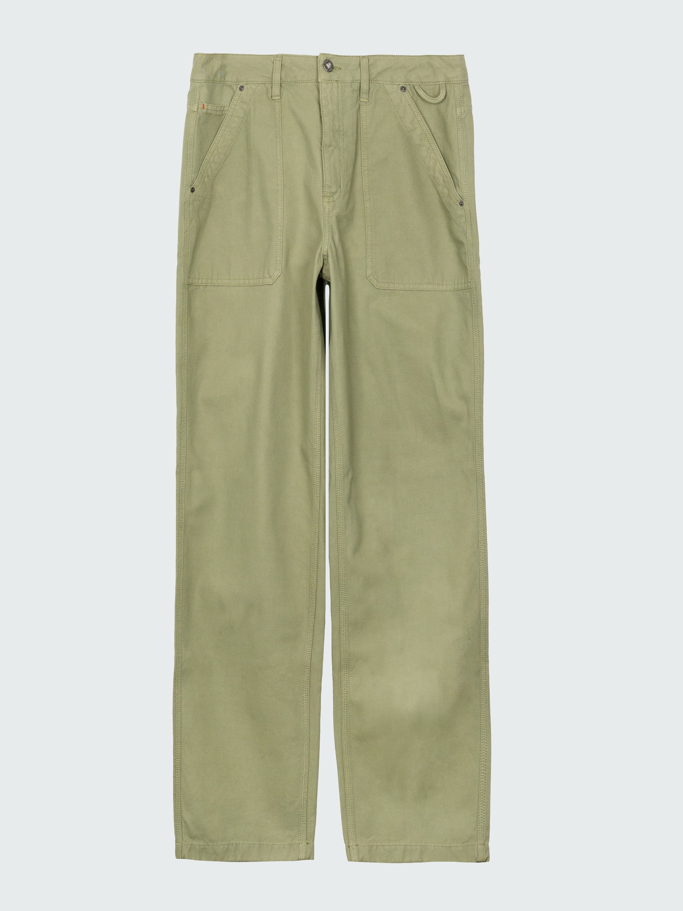 Organic Cotton Basset Utility Trouser in Green