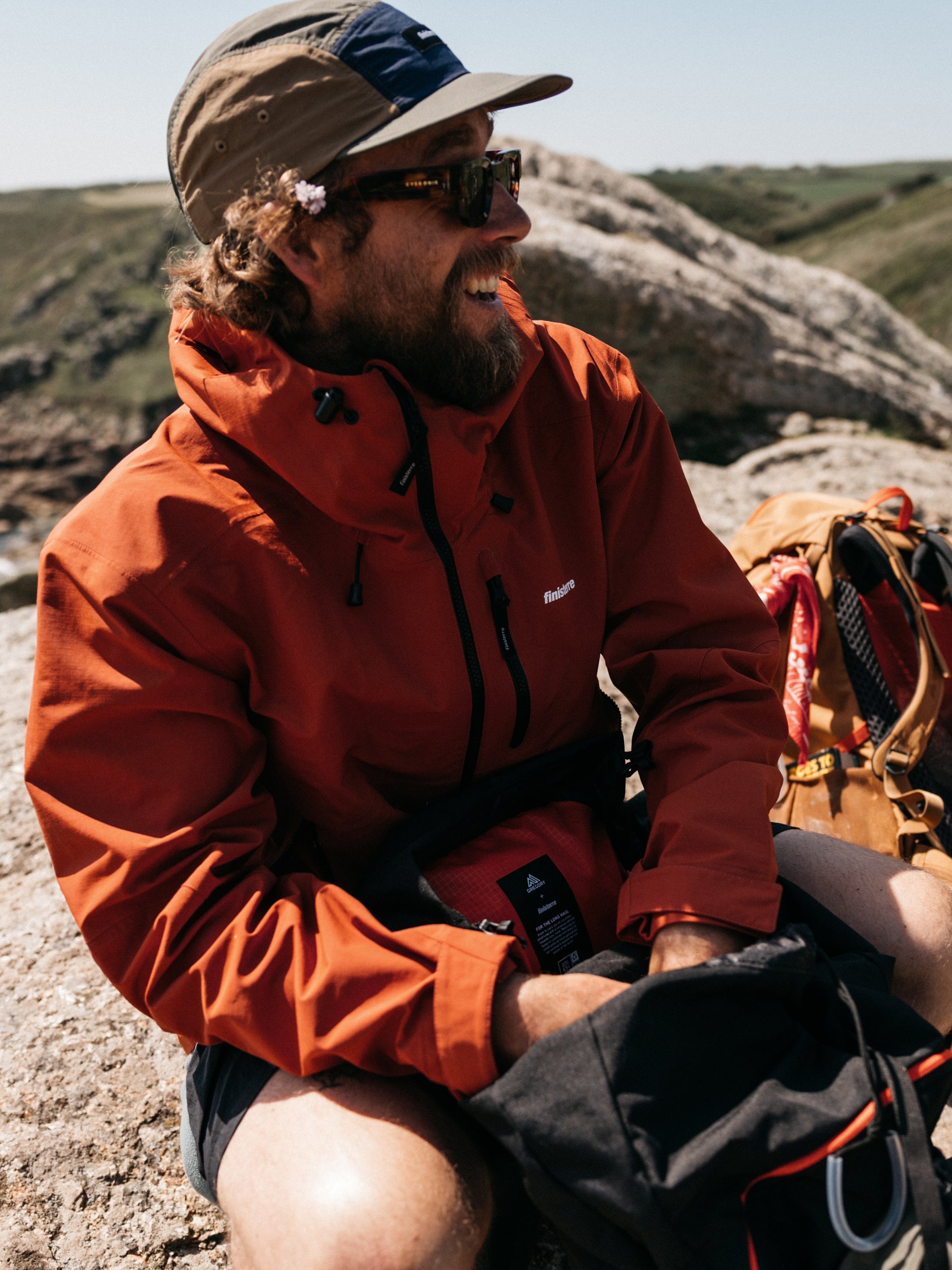 Stormbird Waterproof Jacket in Terracotta