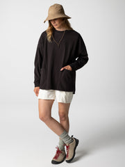Organic Cotton Sweatshirt in Brown - Awen