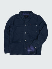 Organic Cotton Lined Jacket in Navy - Basset