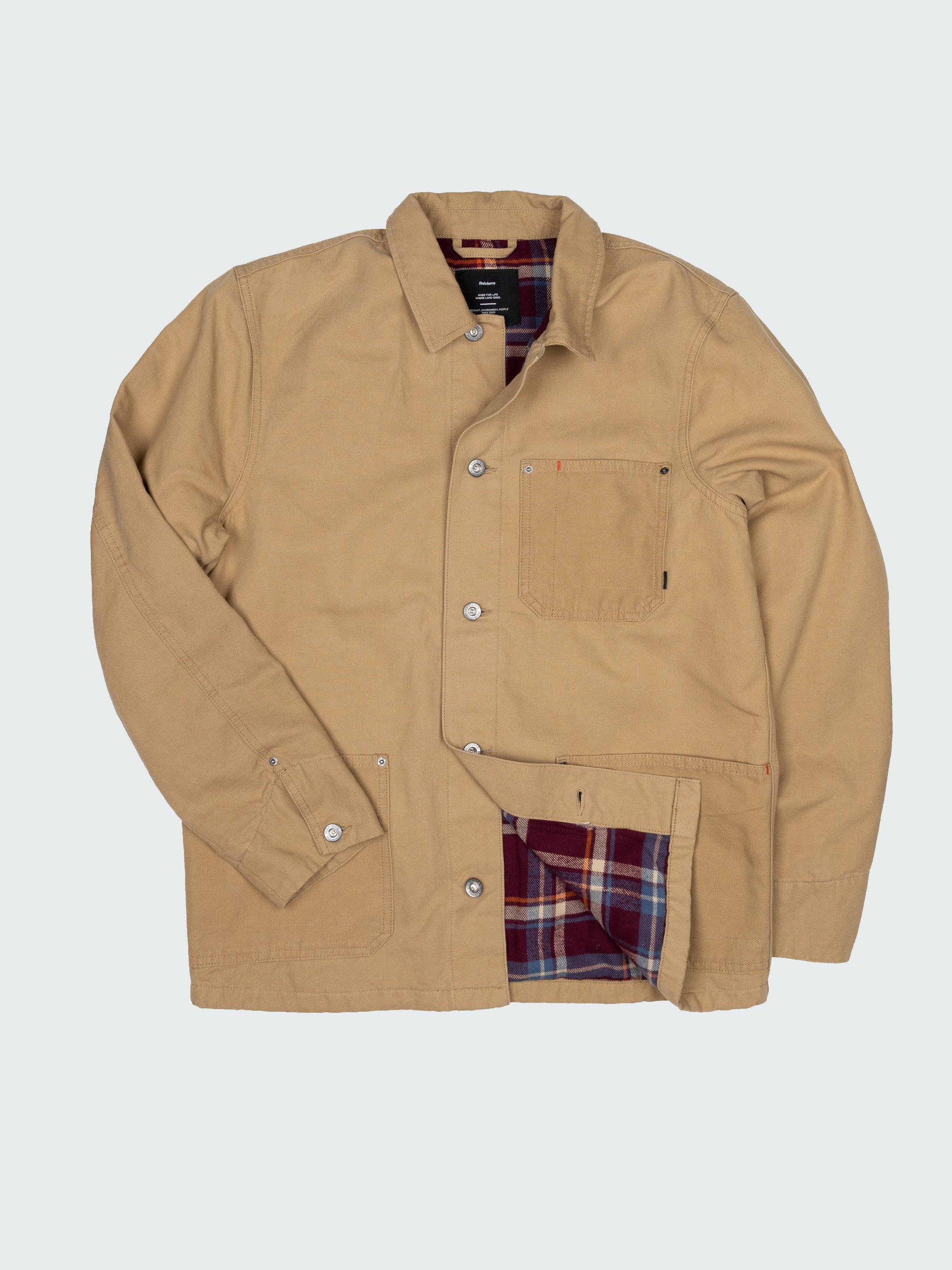 Organic Cotton Lined Jacket in Flint - Basset