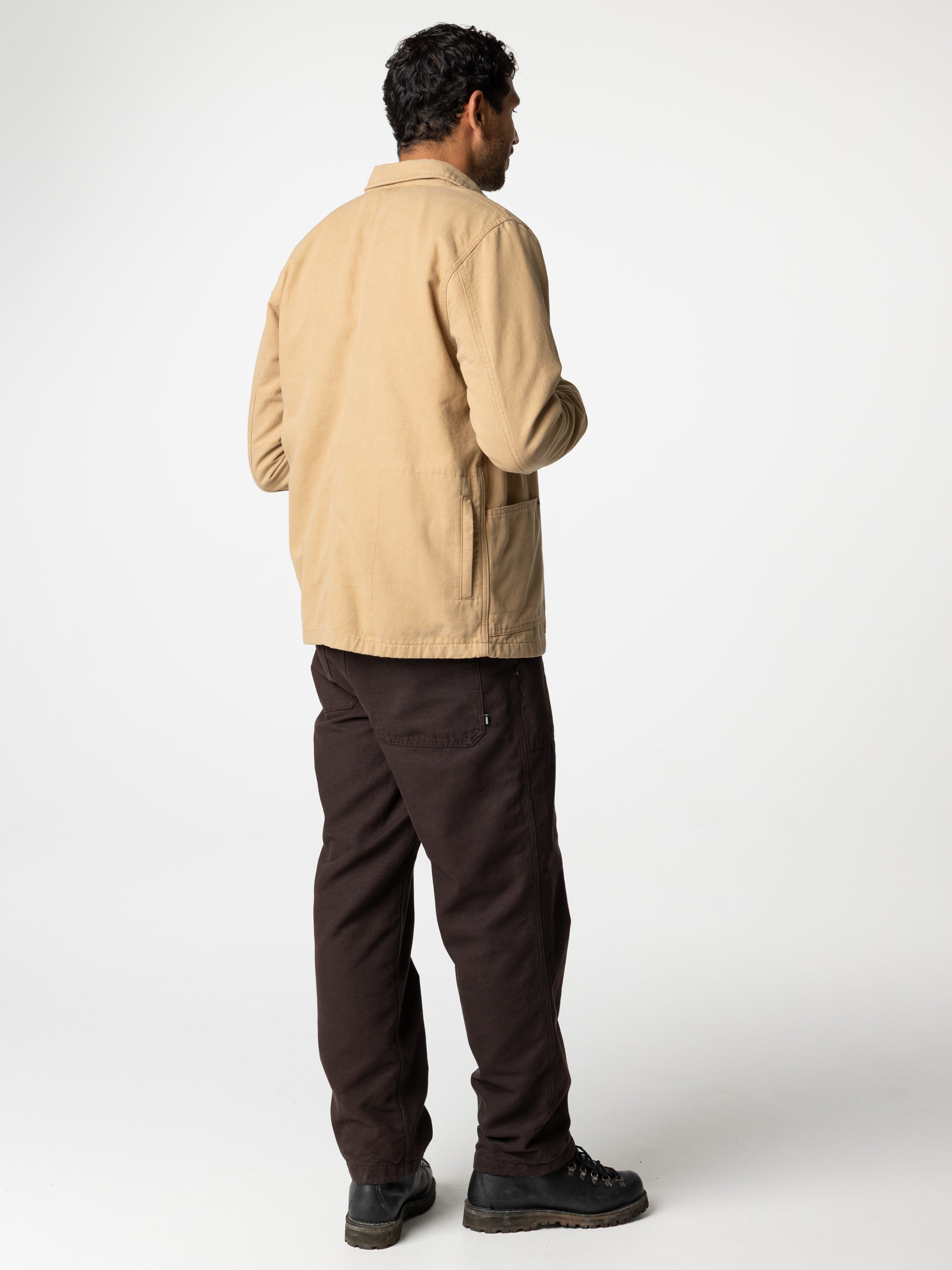 Organic Cotton Lined Jacket in Flint - Basset