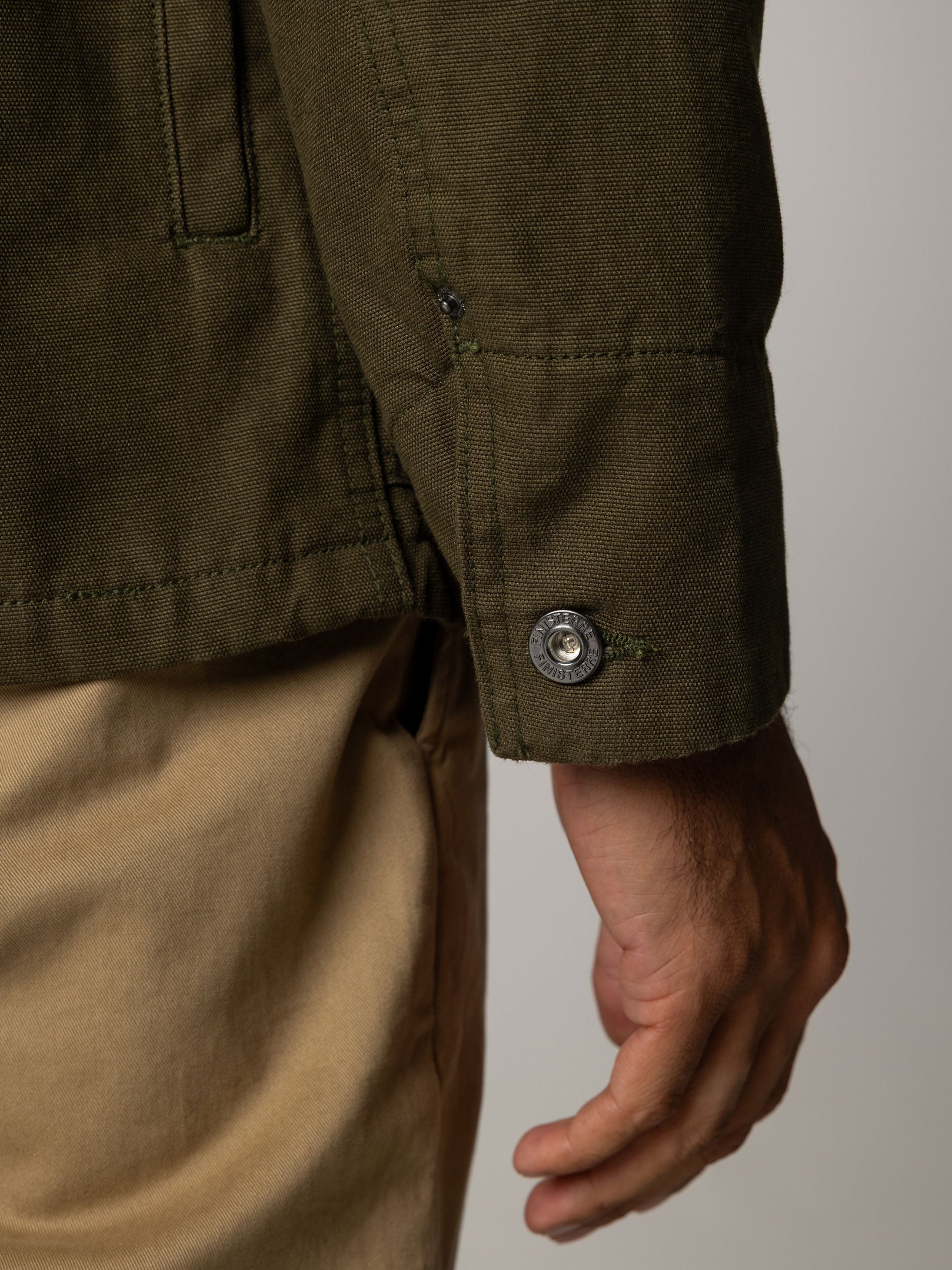 Organic Cotton Lined Jacket in Olive - Basset