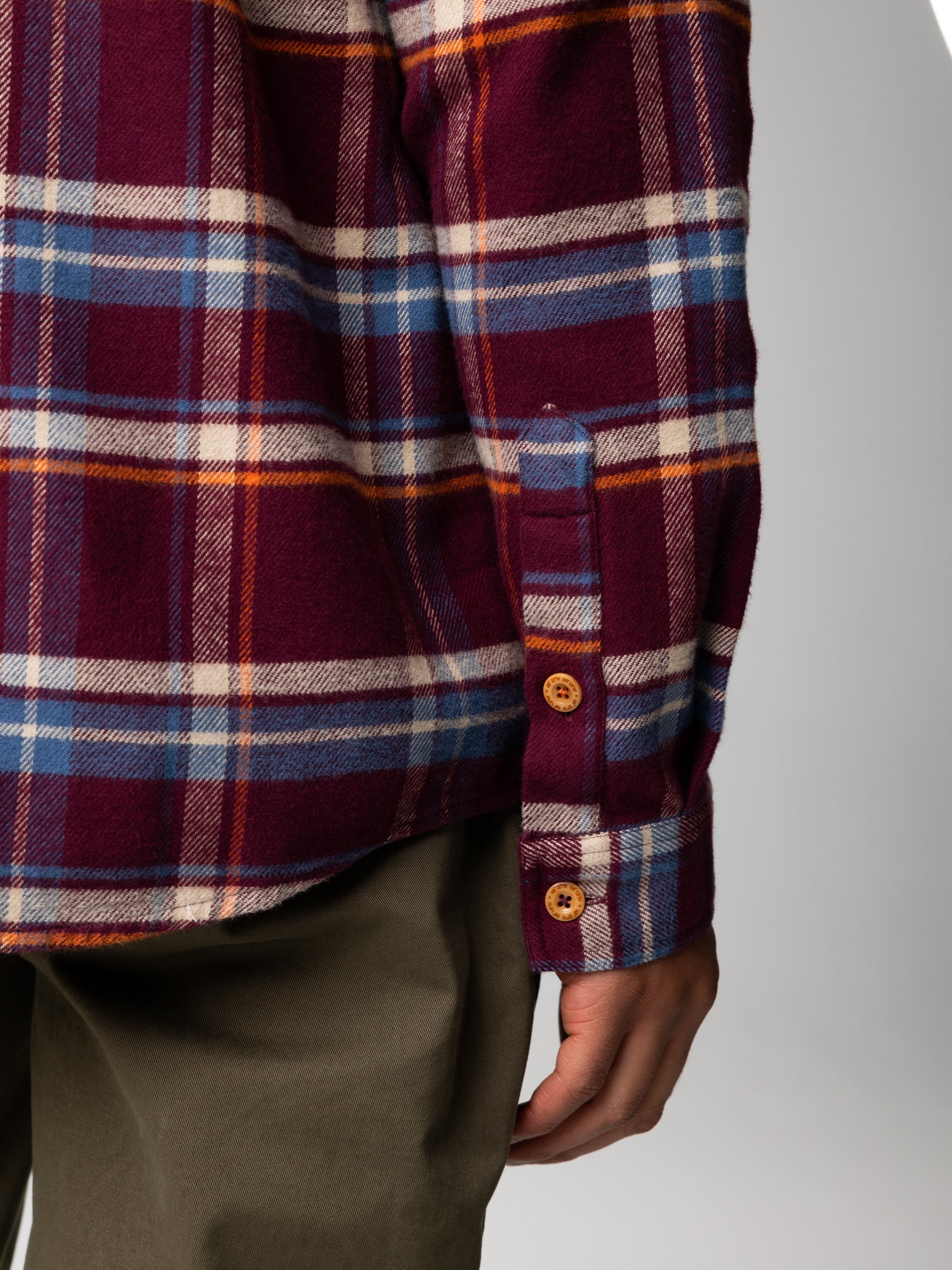 Check Shirt in Plum Check - Beardsmore