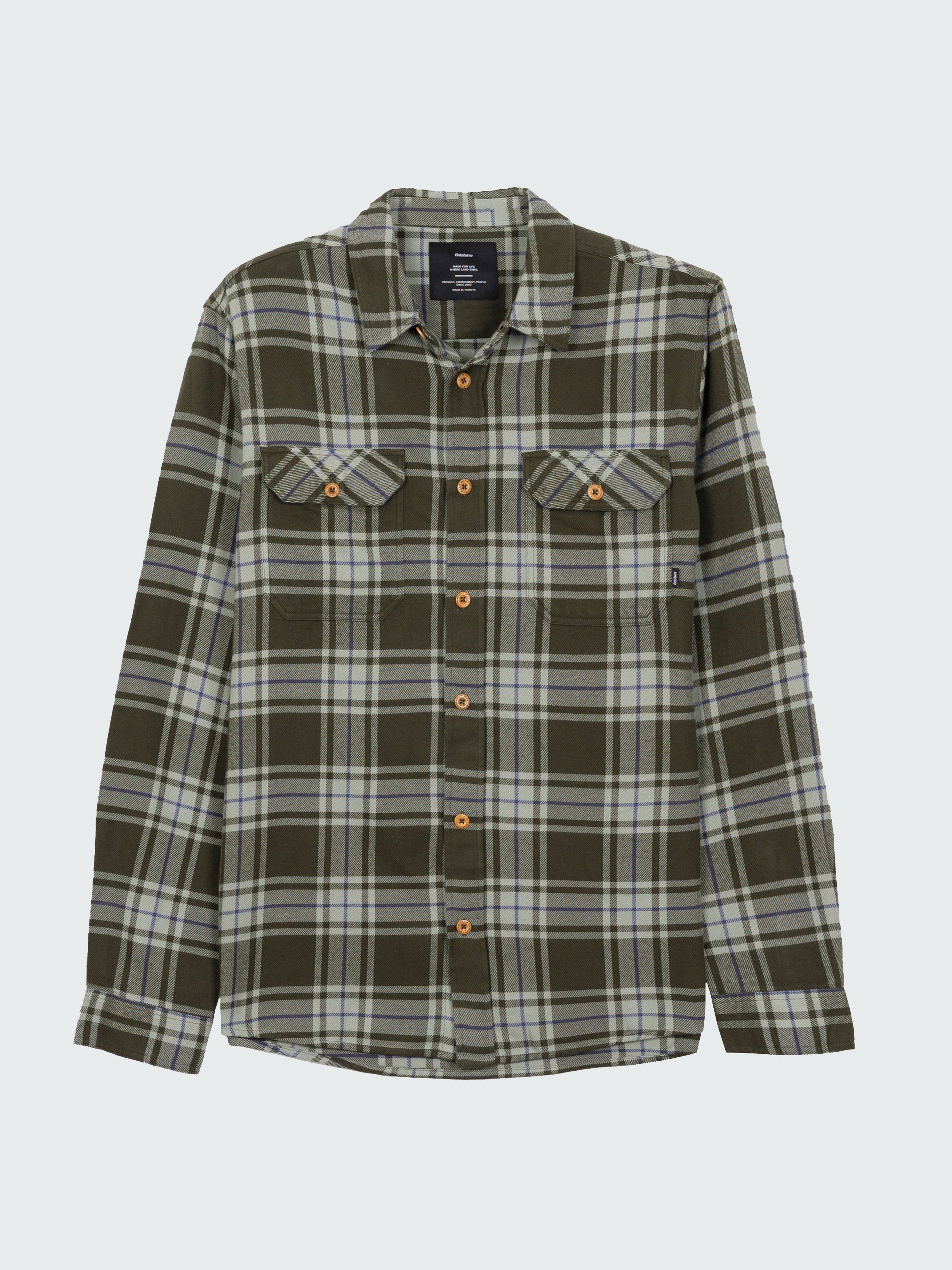 Check Shirt in Timber Green Check - Beardsmore
