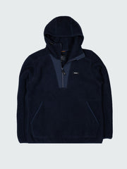 Recycled Fleece Hoodie in Navy - Bolster