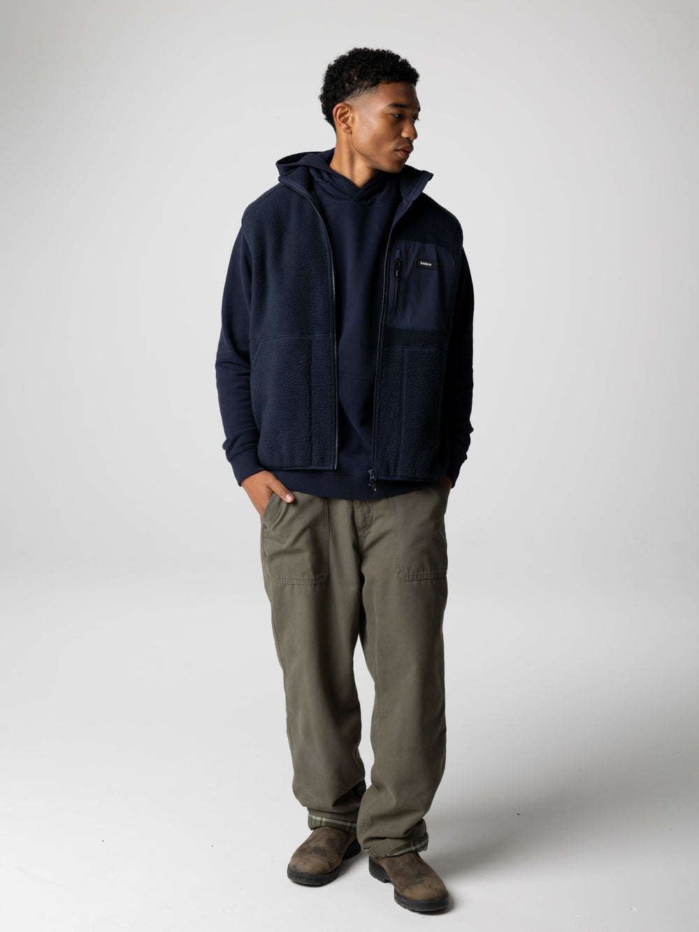 Organic Cotton Hoodie in Navy - Coho