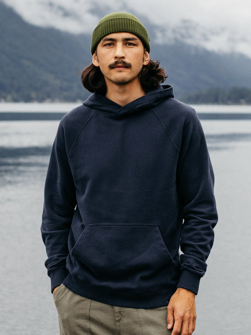 Organic Cotton Hoodie in Navy - Coho
