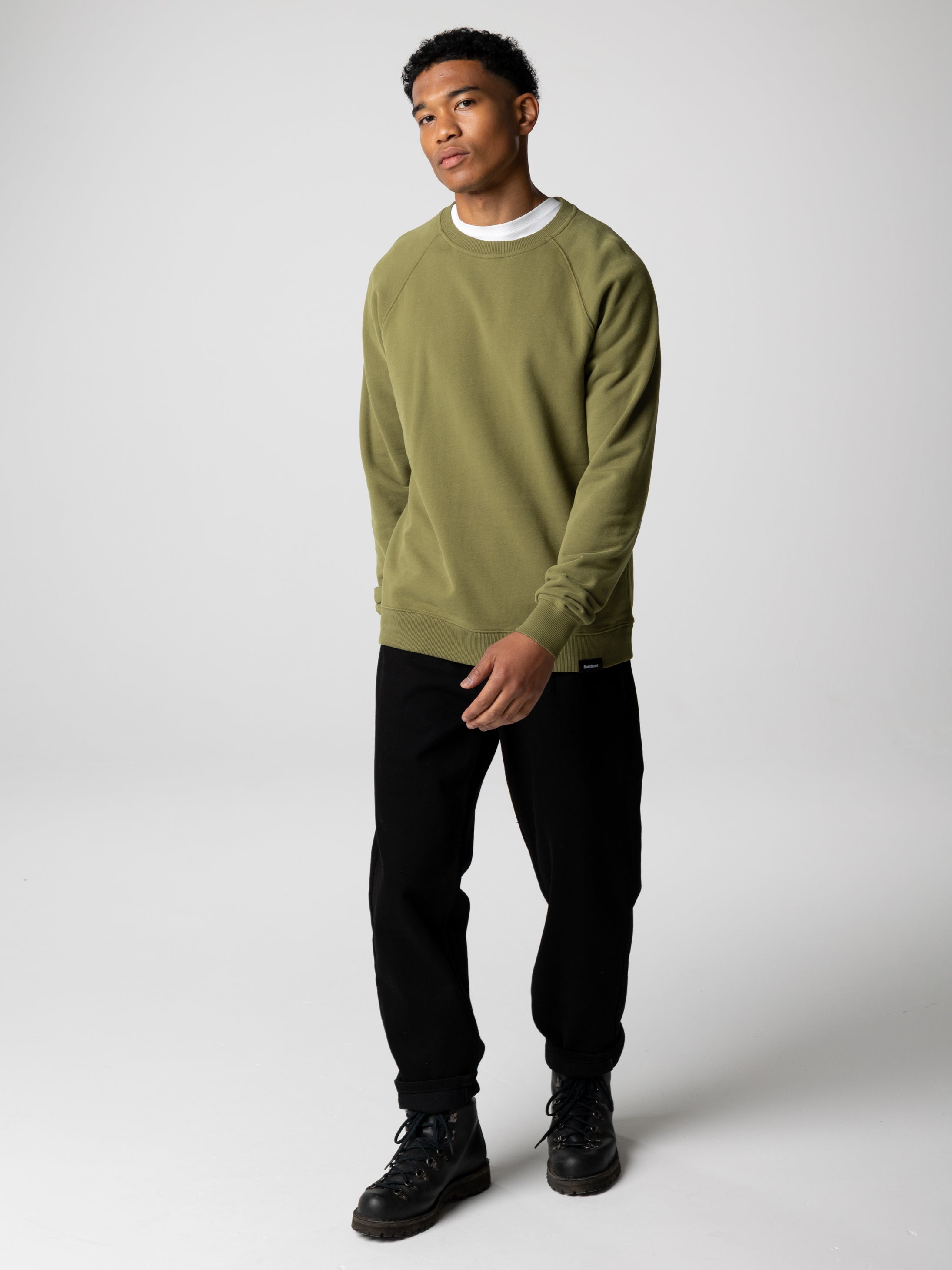 Organic Cotton Sweatshirt in Seagrass - Coho