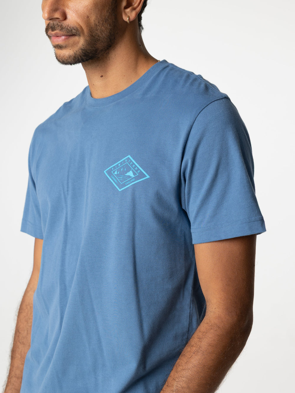 Organic Cotton T-Shirt in Blue - Diamond