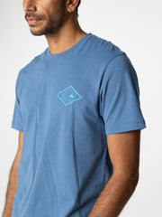 Organic Cotton T-Shirt in Blue - Diamond