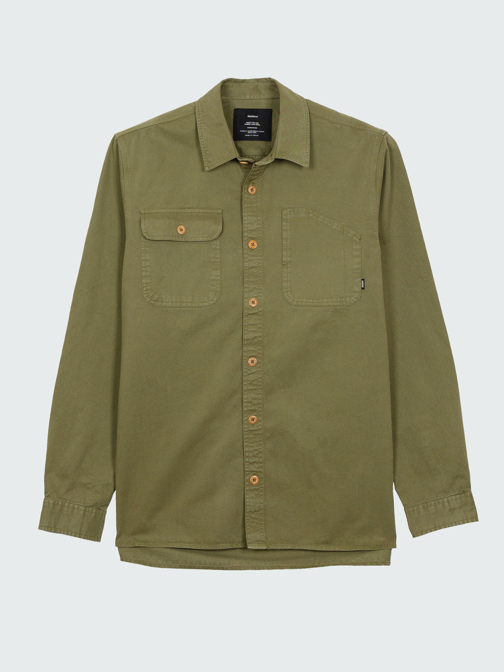 Organic Cotton Shirt in Seagrass - Eddystone