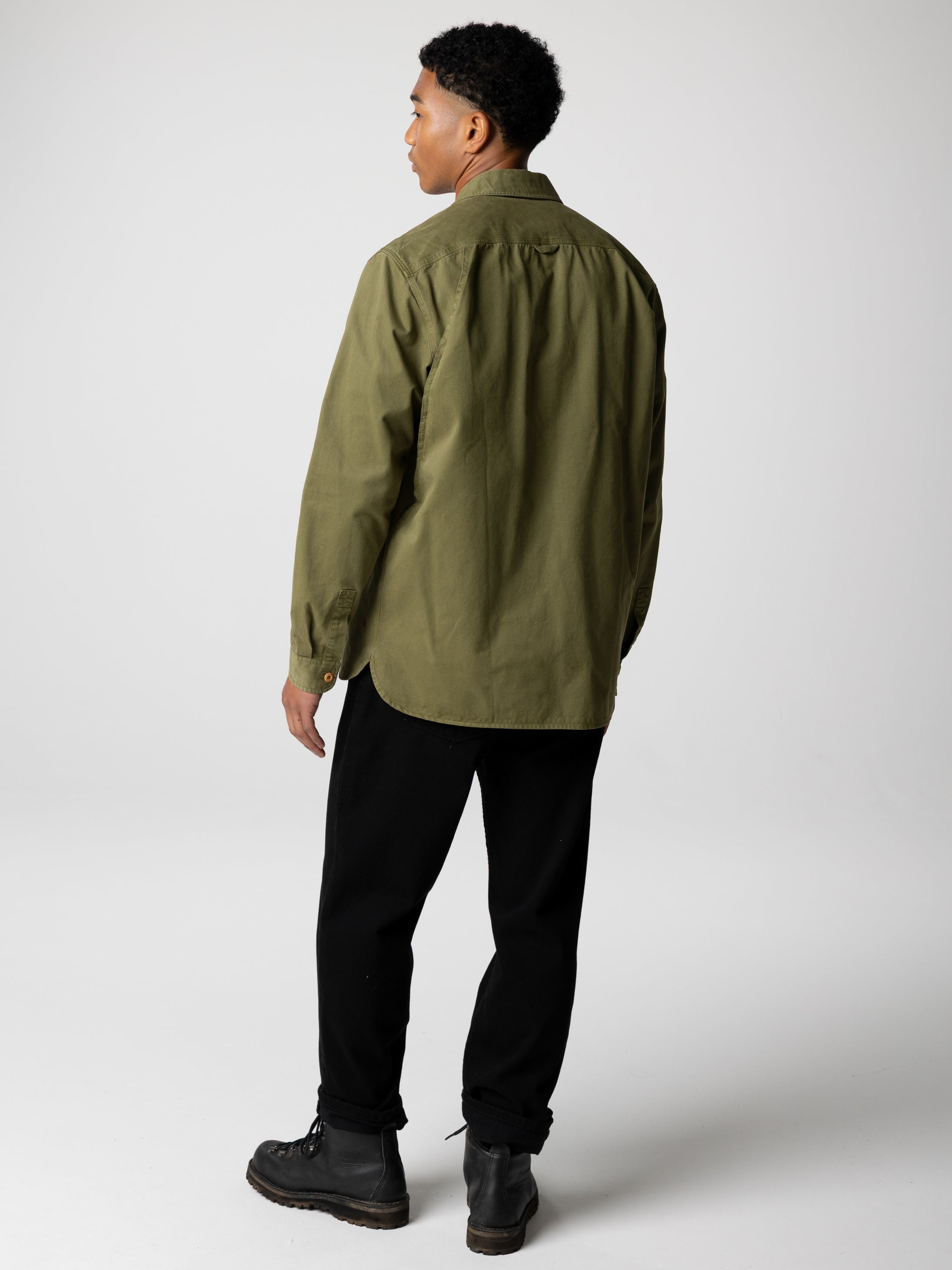 Organic Cotton Shirt in Seagrass - Eddystone