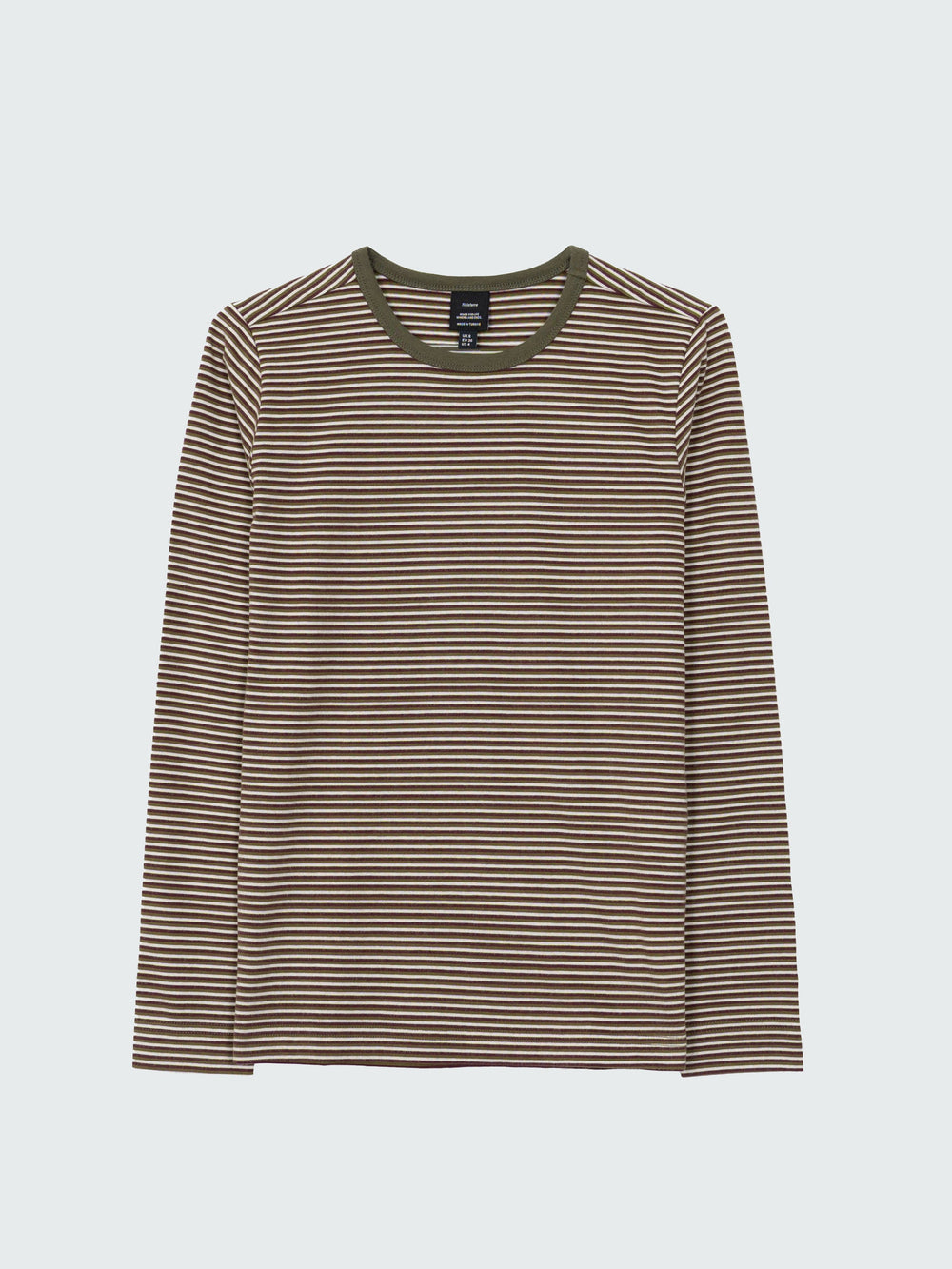 Eldon Long Sleeve T-Shirt in Plum/Ecru