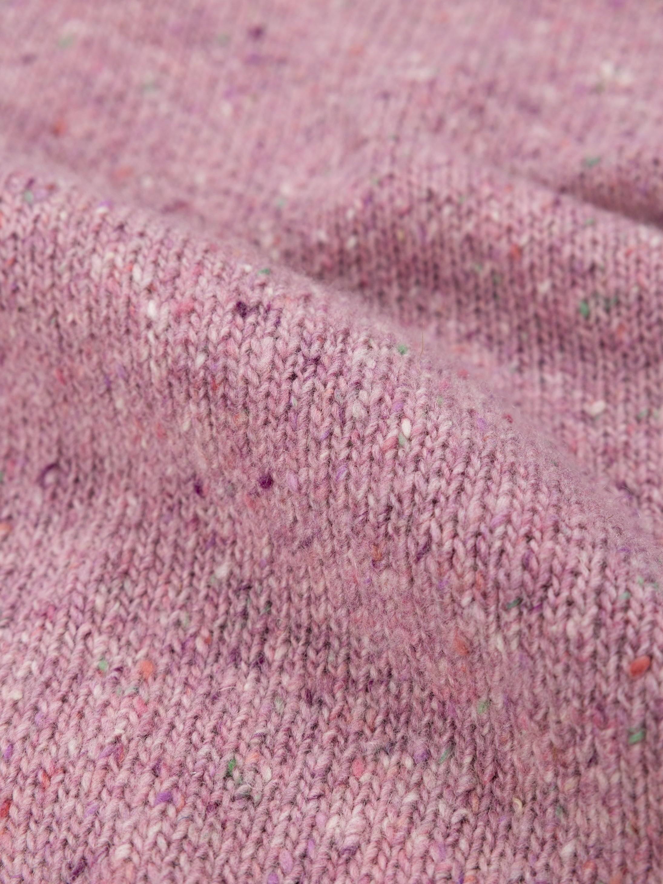 Merino Crew Knit Jumper in Purple - Farne