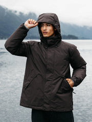 Recycled Waterproof Jacket in Burnt Umber - Forth