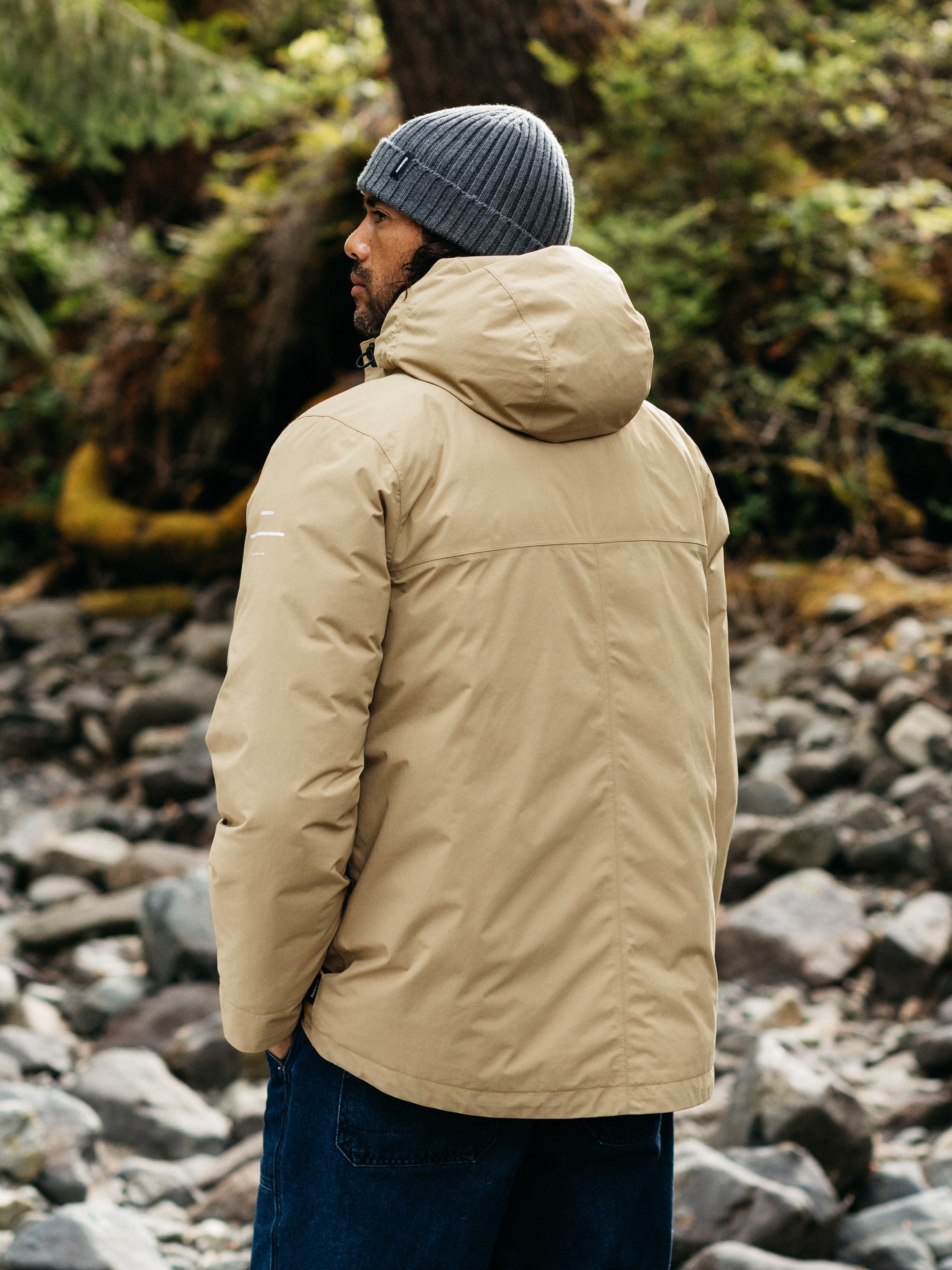 Recycled Waterproof Jacket in Flint