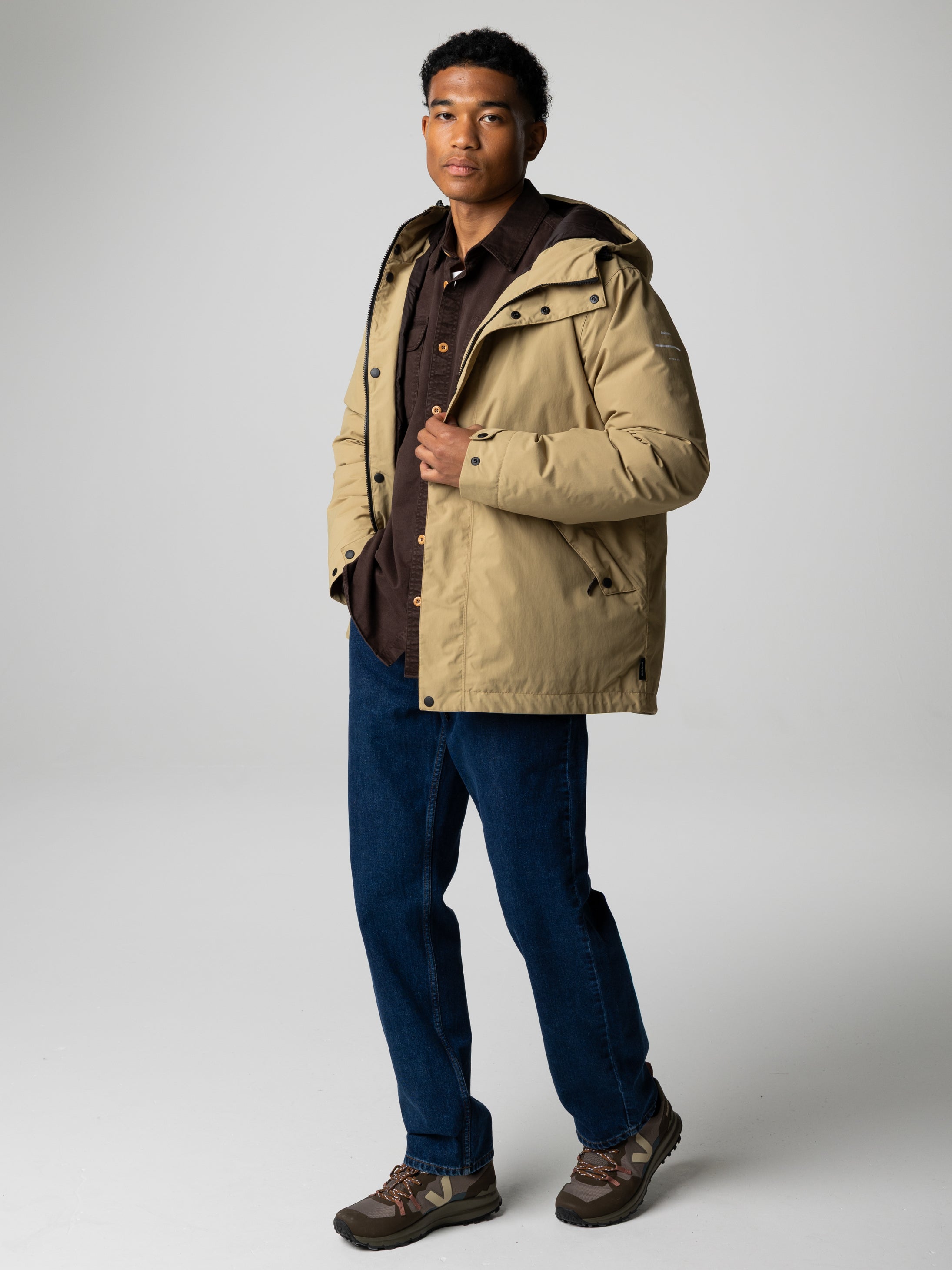 Recycled Waterproof Jacket in Flint
