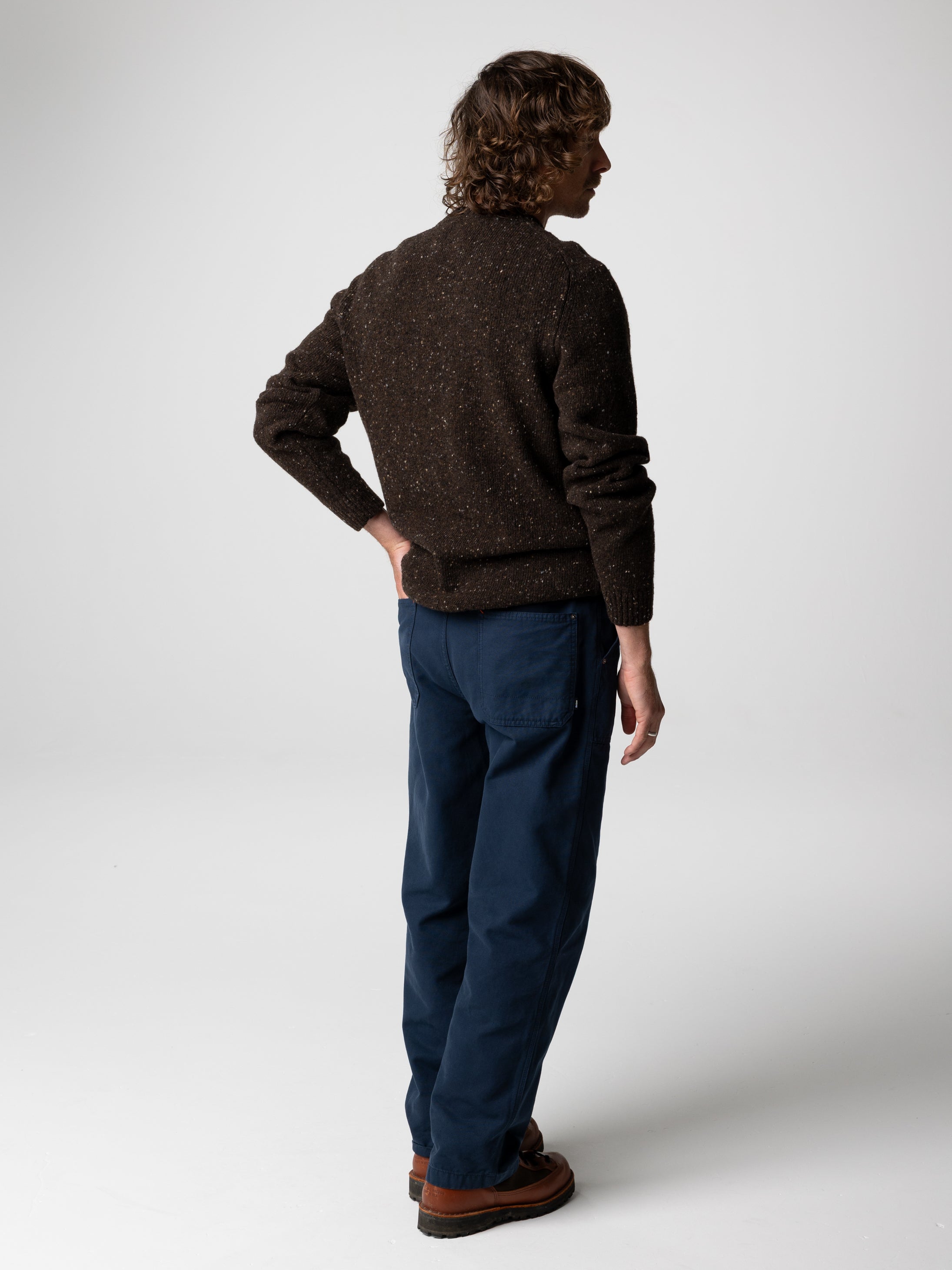 Wool Jumper in Brown - Furlong