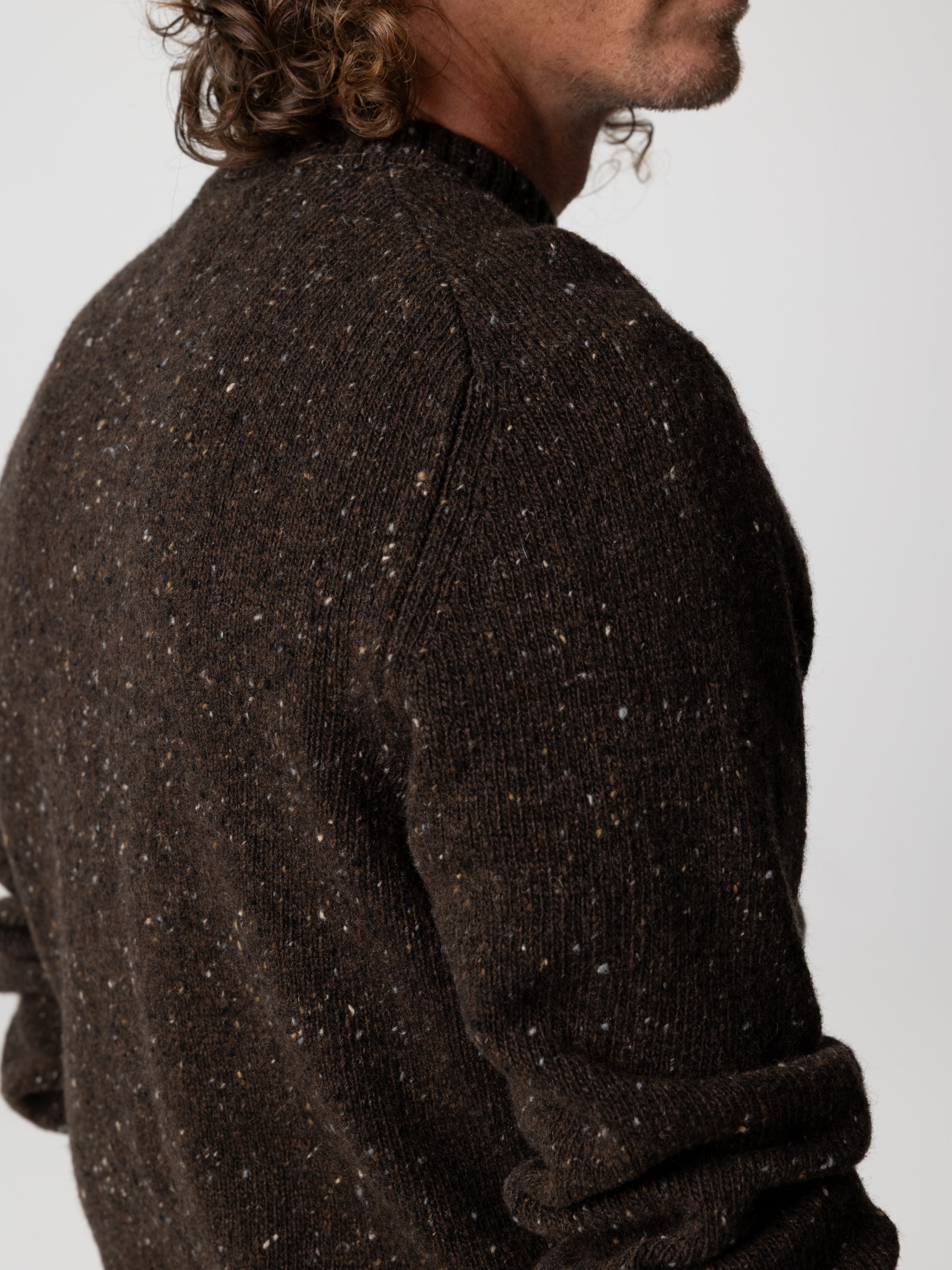 Wool Jumper in Brown - Furlong