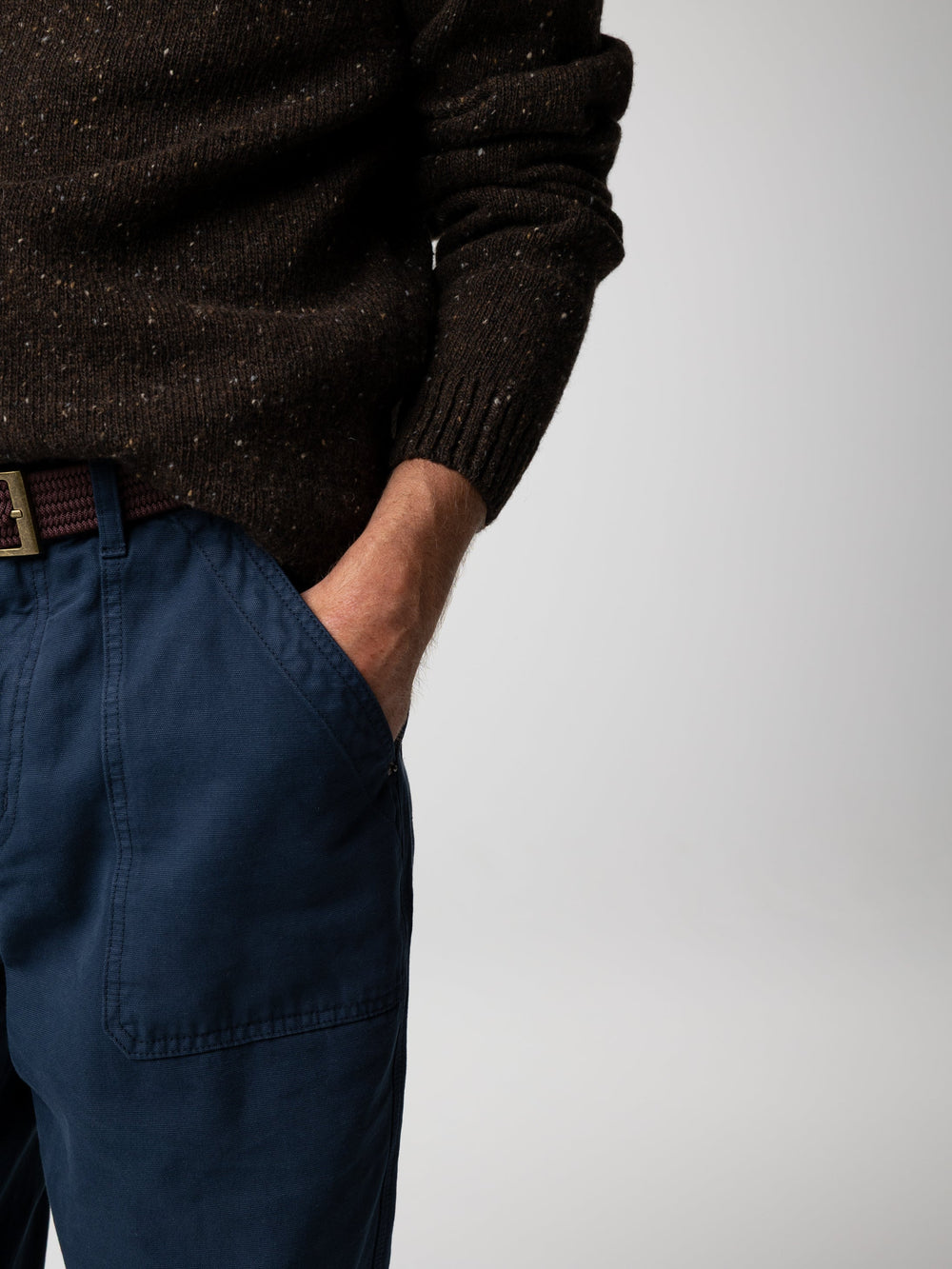 Wool Jumper in Brown - Furlong