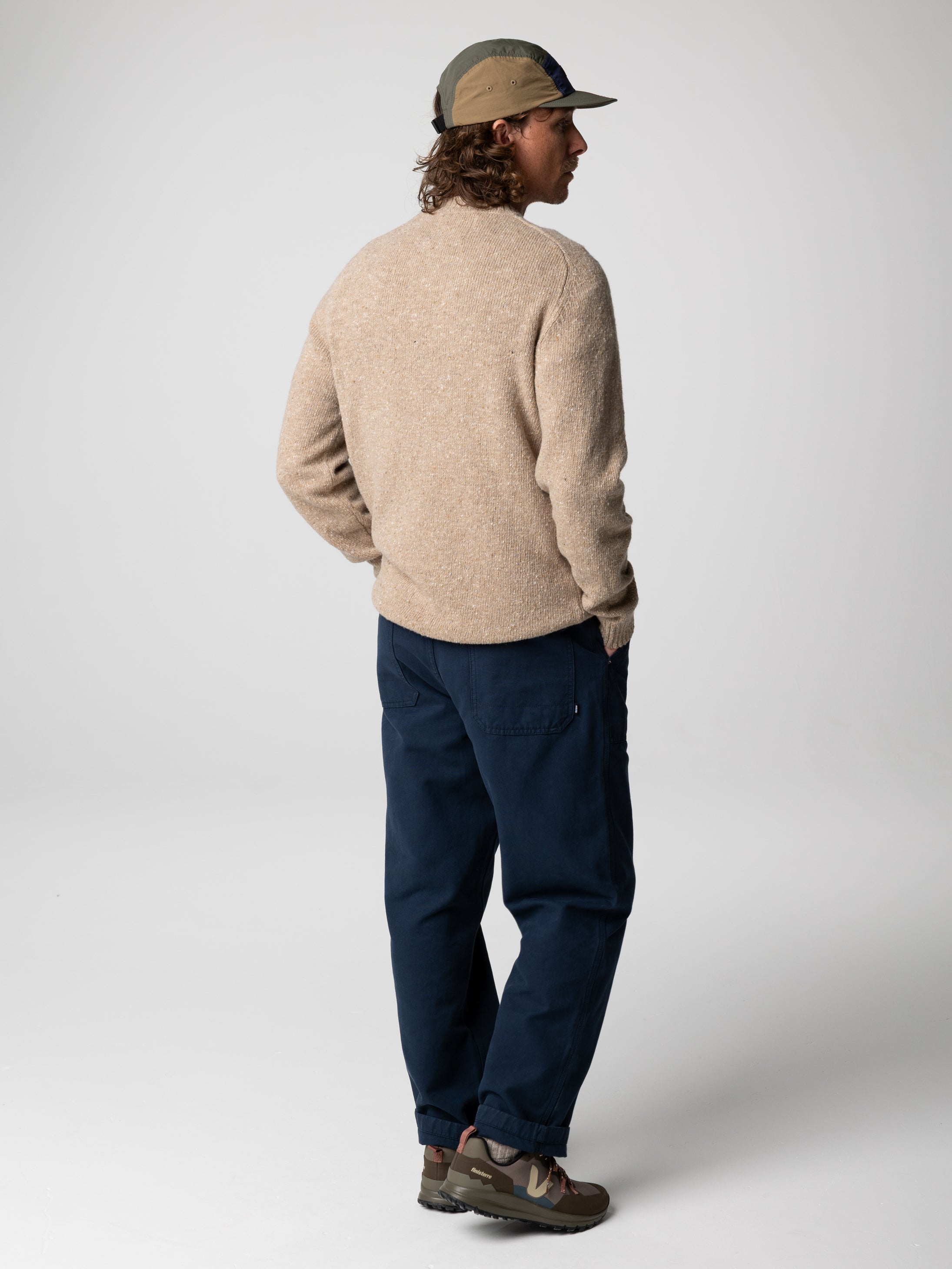 Wool Jumper in Taupe - Furlong