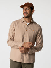 Organic Cotton Shirt in Taupe - Gylly