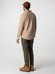 Organic Cotton Shirt in Taupe - Gylly