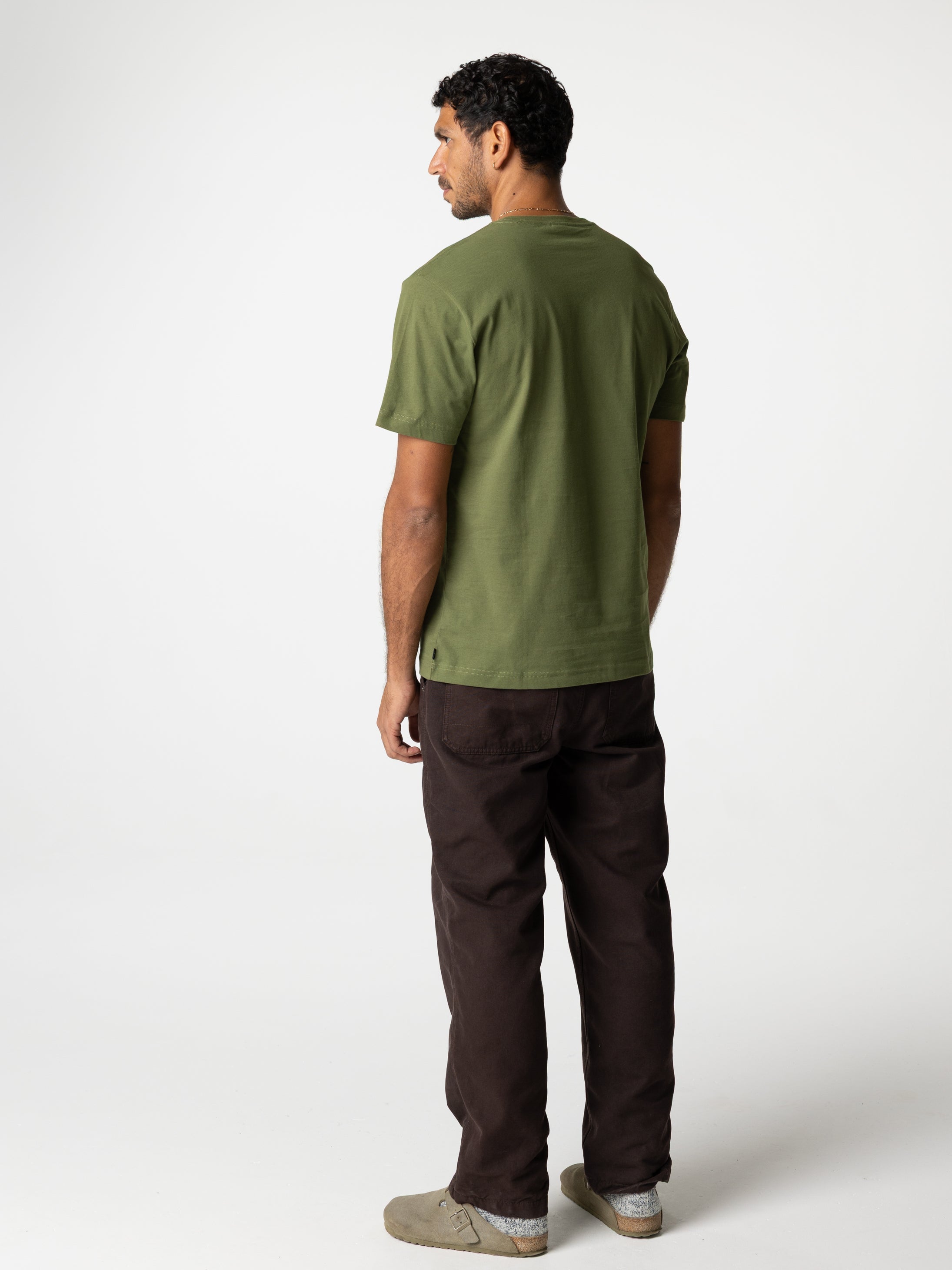 Organic Cotton T-Shirt in Seagrass - Harlyn