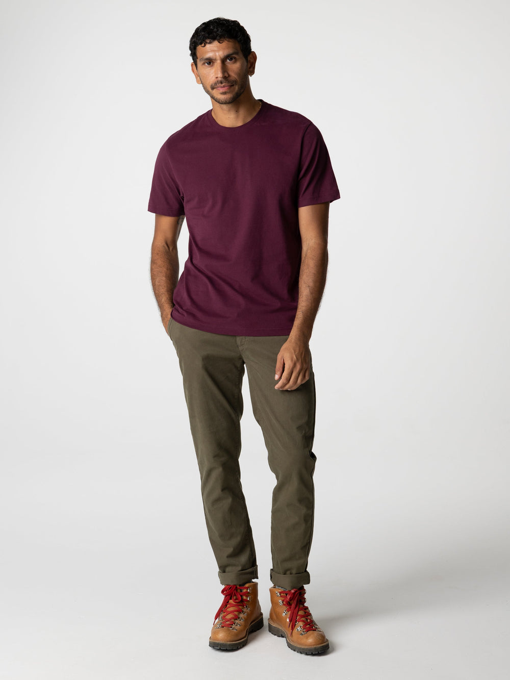 Organic Cotton T-Shirt in Pink - Harlyn