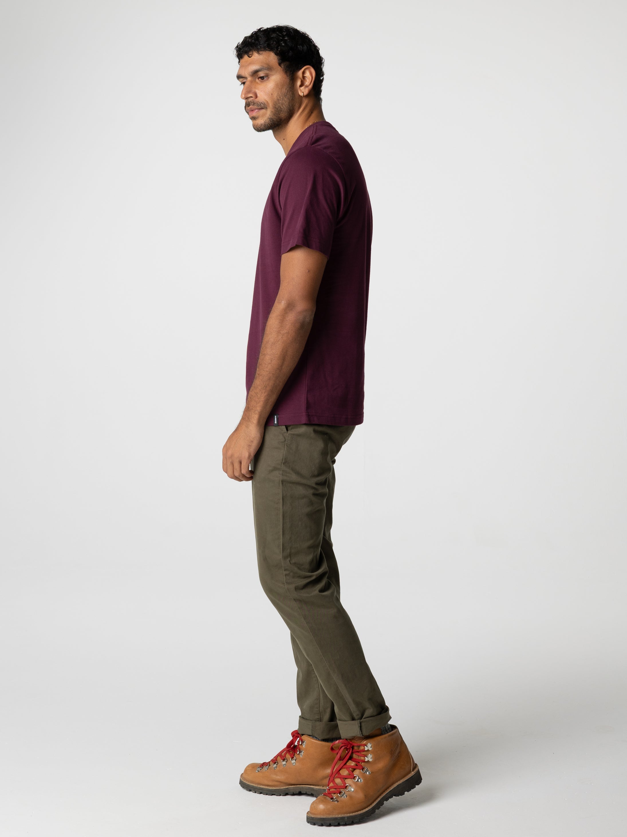 Organic Cotton T-Shirt in Pink - Harlyn