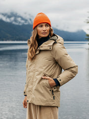 Recycled Waterproof Jacket in Flint - Isla