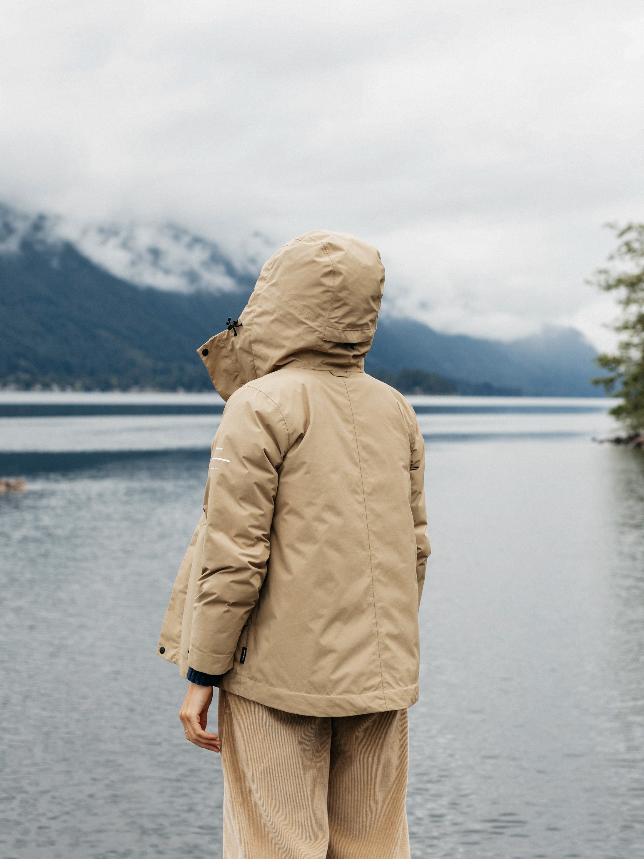 Recycled Waterproof Jacket in Flint - Isla