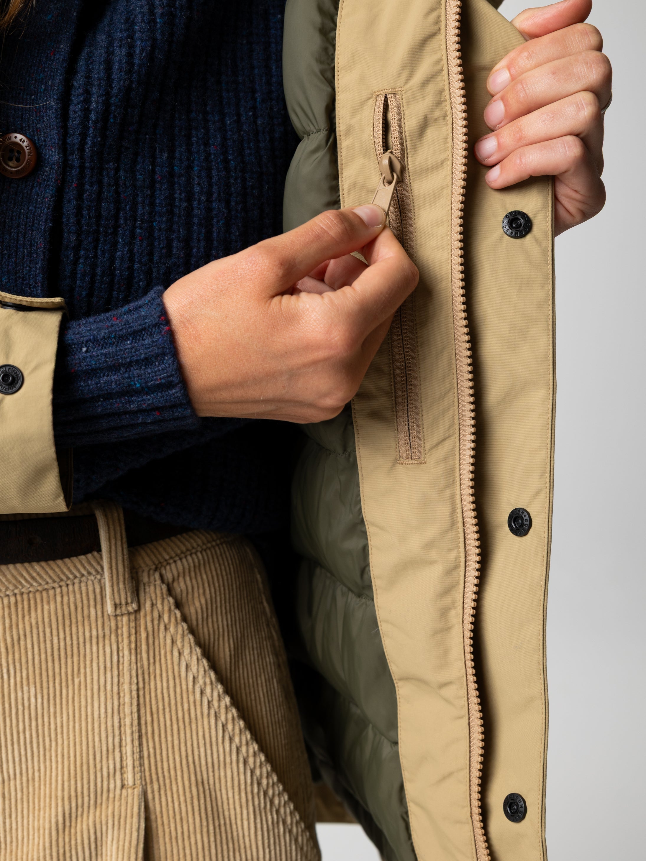 Recycled Waterproof Jacket in Flint - Isla