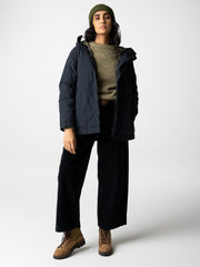 Recycled Waterproof Jacket in Black - Isla