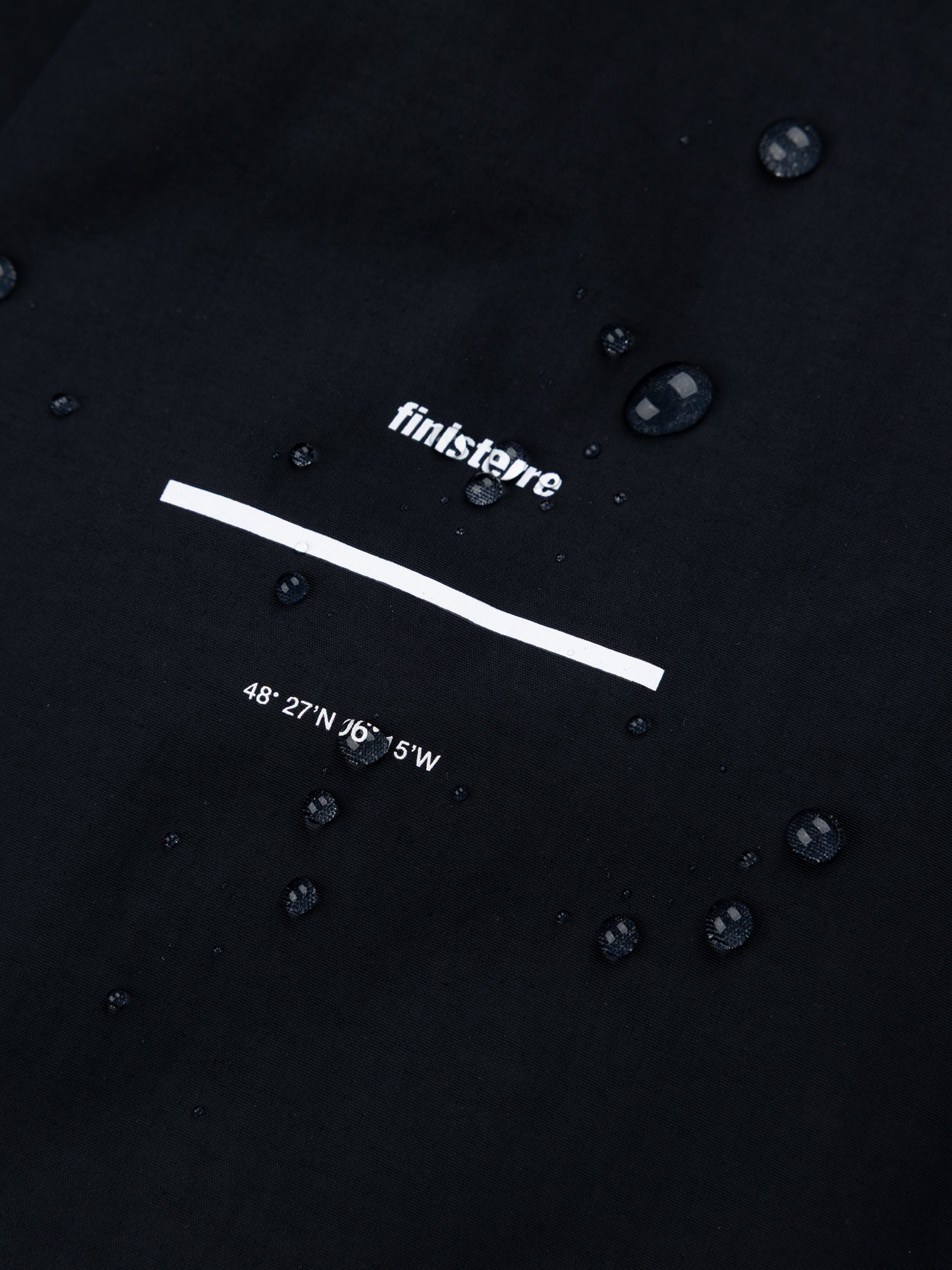 Recycled Waterproof Jacket in Black - Isla
