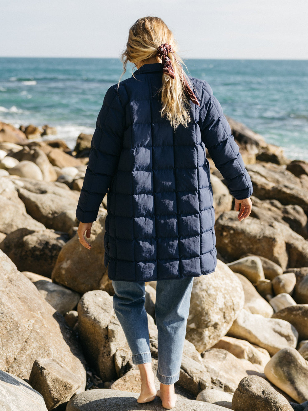 Recycled Insulated Coat in Blue - Lapwing