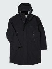 Recycled Longline Waterproof in Black