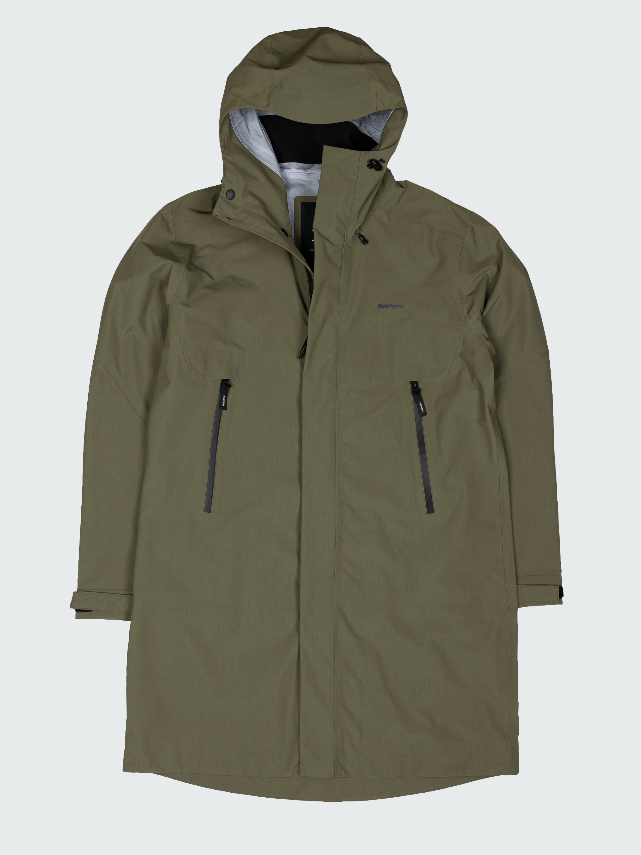 Recycled Longline Waterproof in Olive