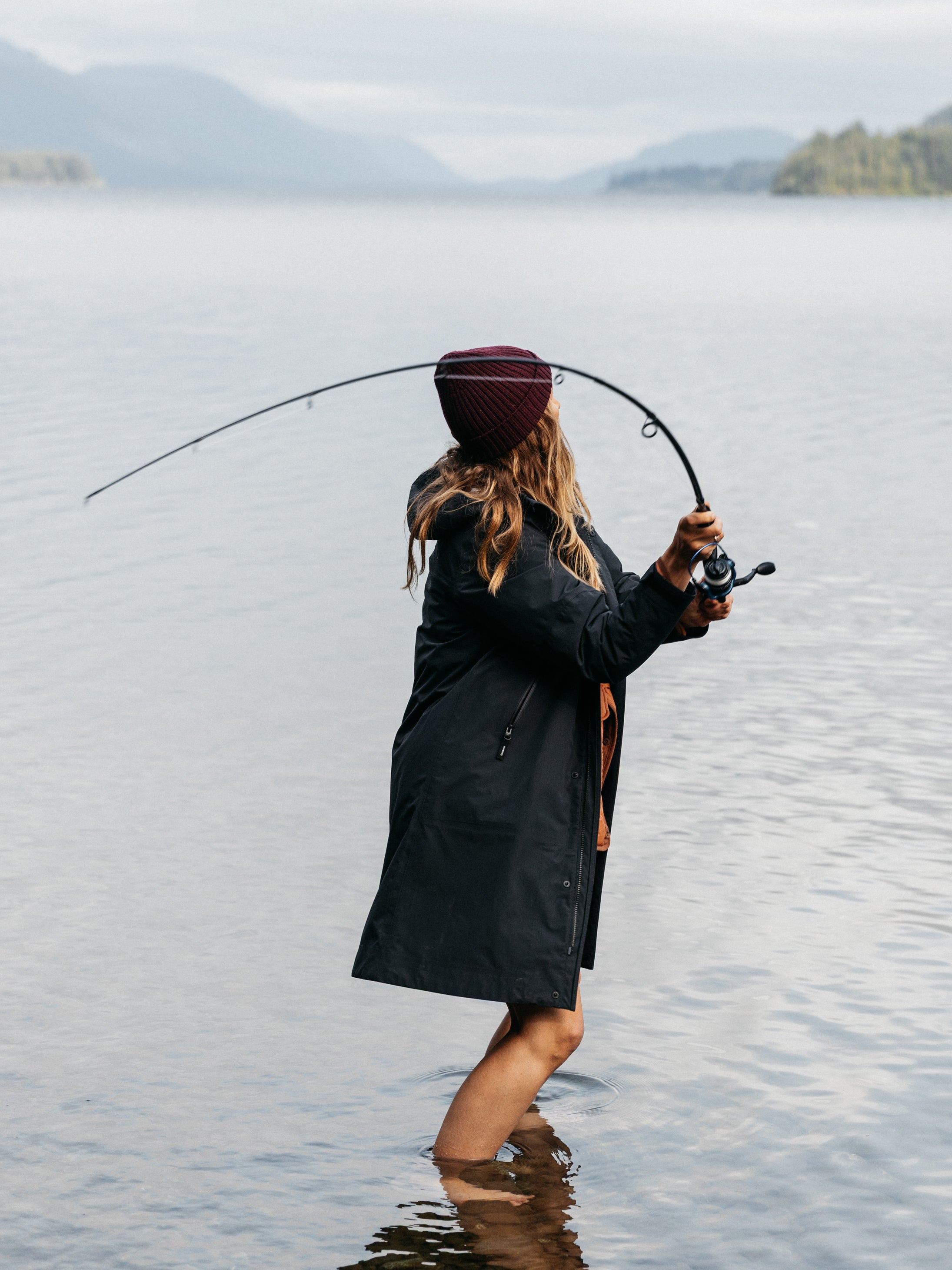 Longline Waterproof in Black - Stormbird