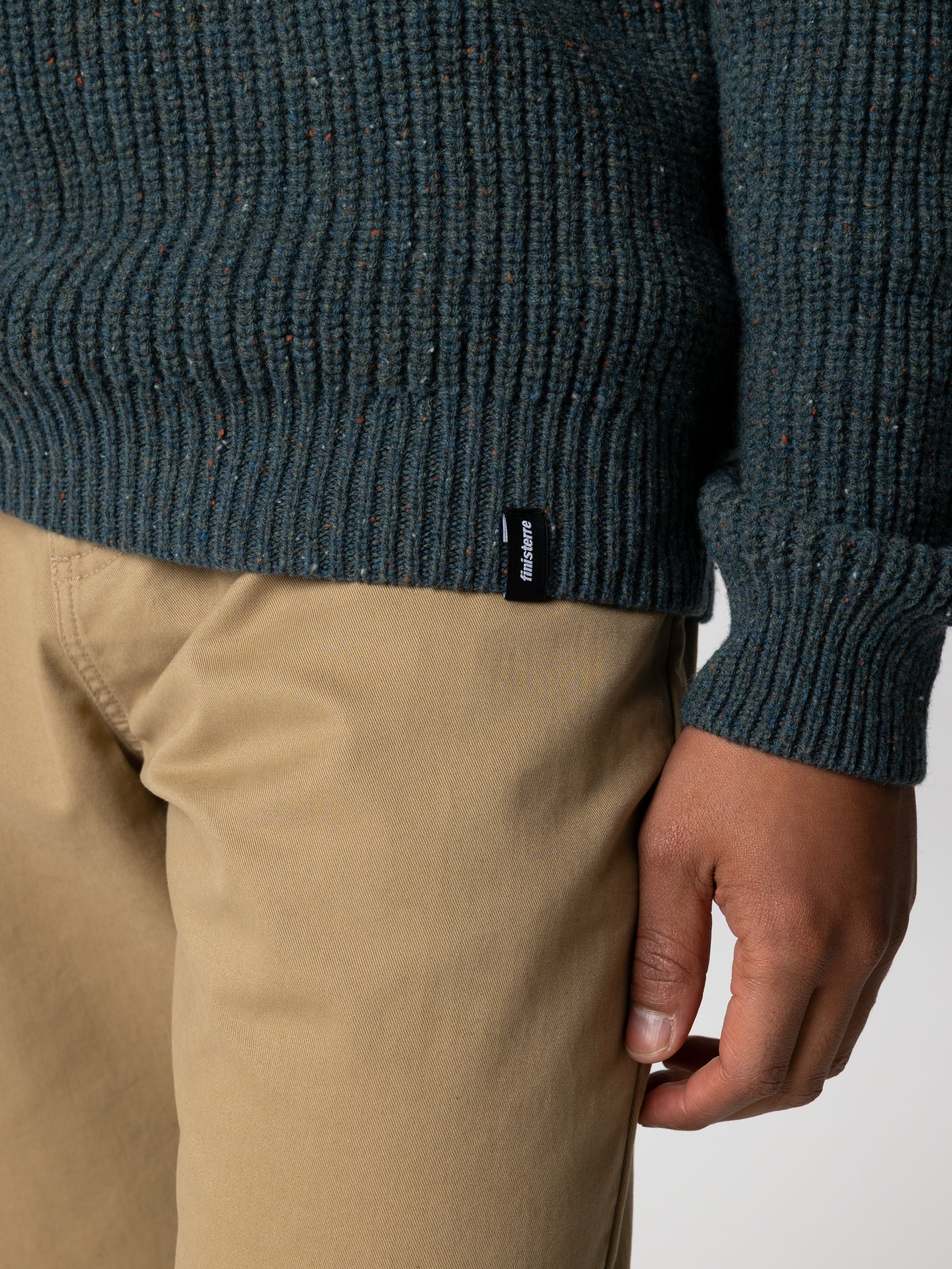 Wool Jumper in Marine - Mora