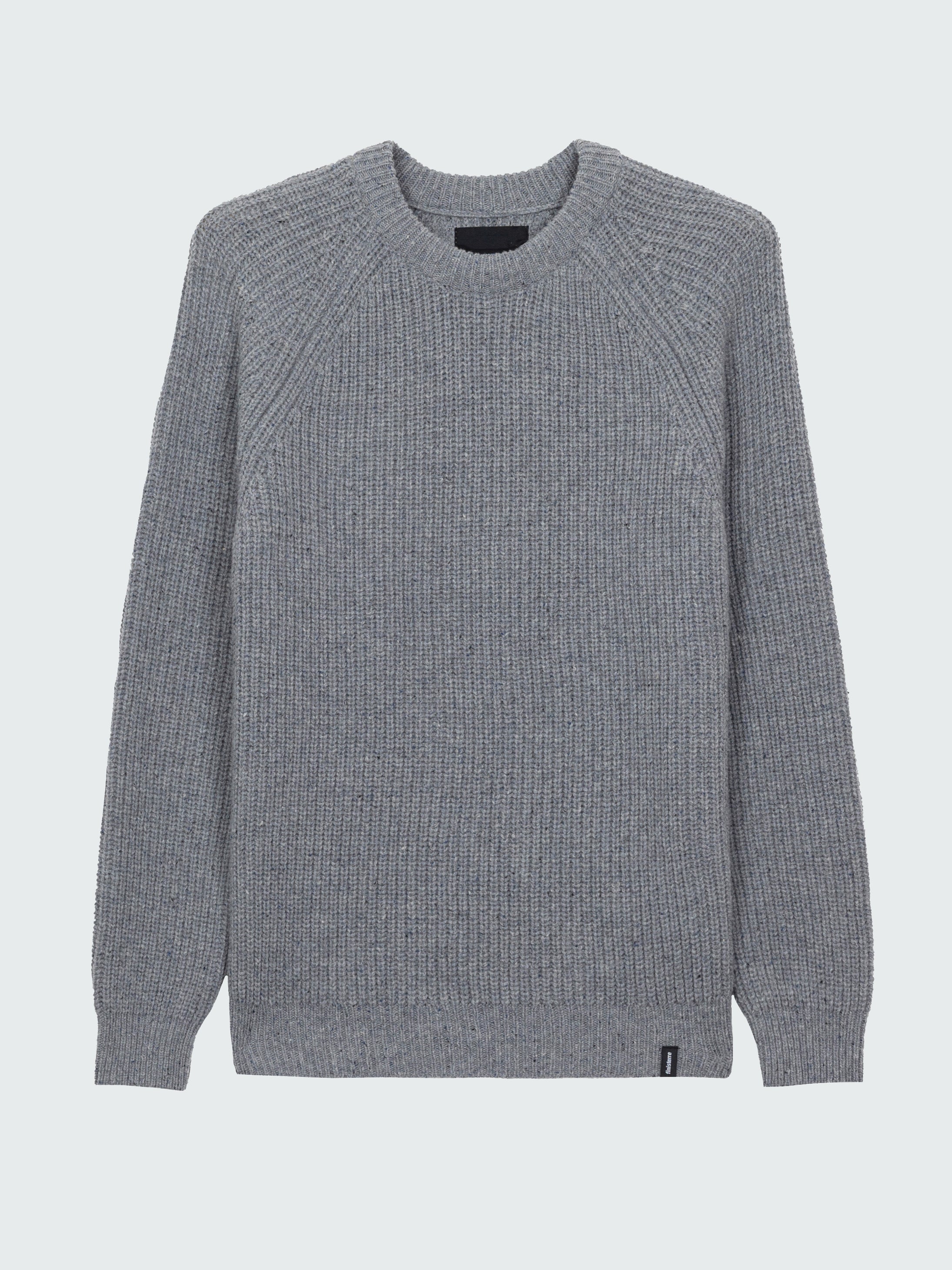 Wool Jumper in Grey Blue - Mora