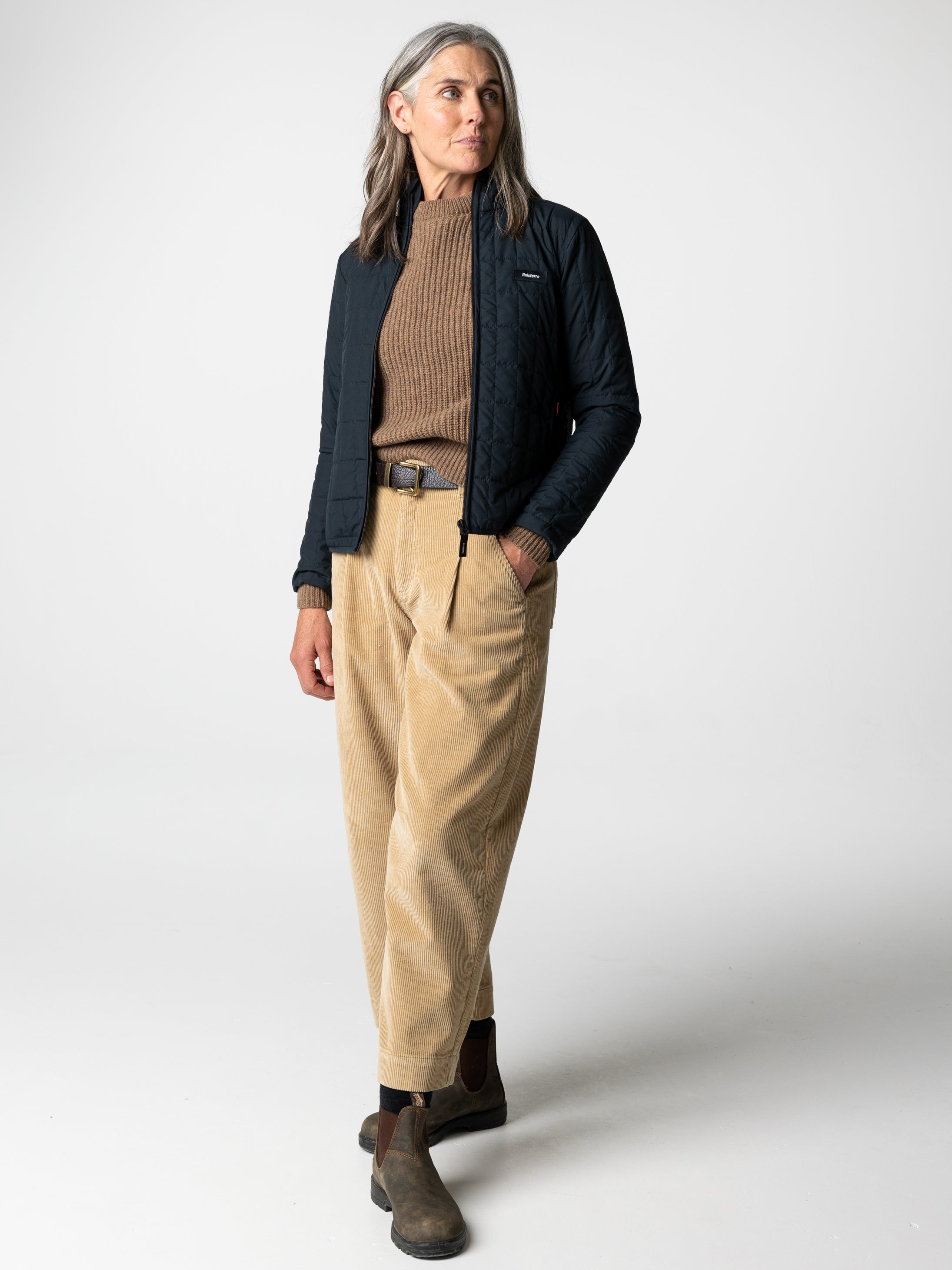 Wool Knit Jumper in Brown - Mora