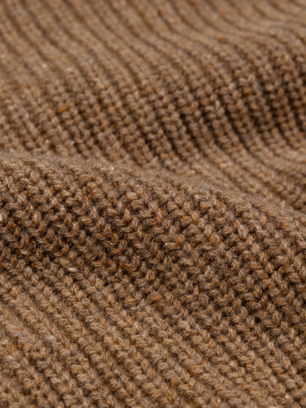 Wool Knit Jumper in Brown - Mora